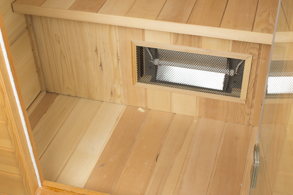 LUX Wooden Infrared Sauna with Oxygen Ionizer and CD Player