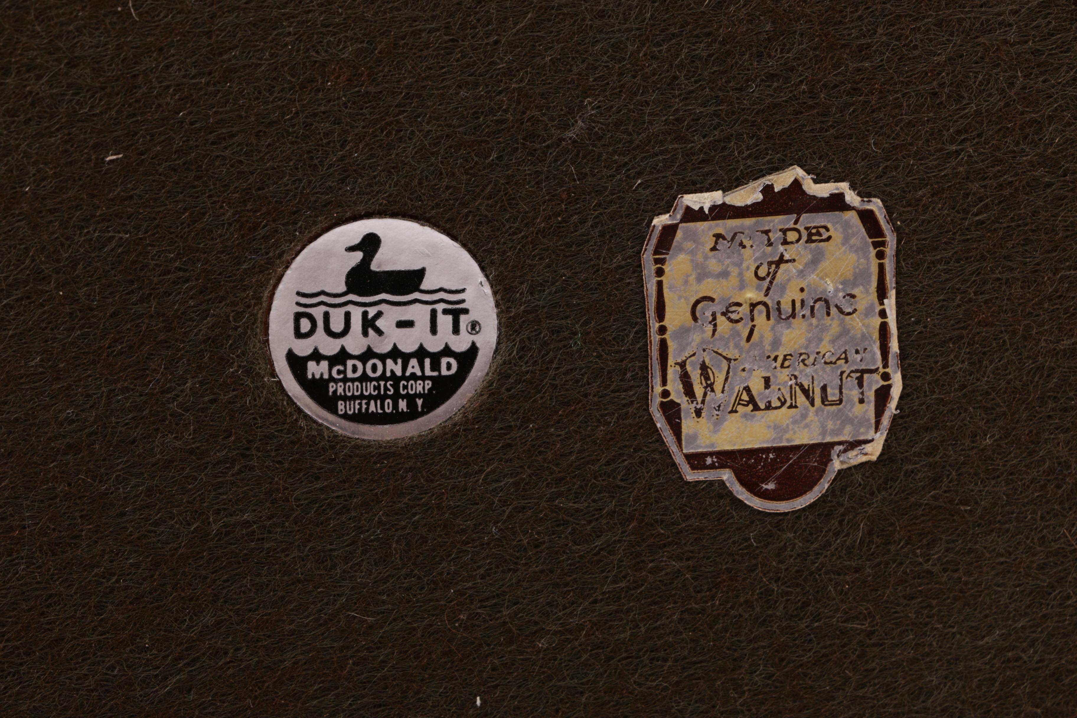 Briar Wood Pipes and Duk-It Walnut Pipe Stand with Humidor