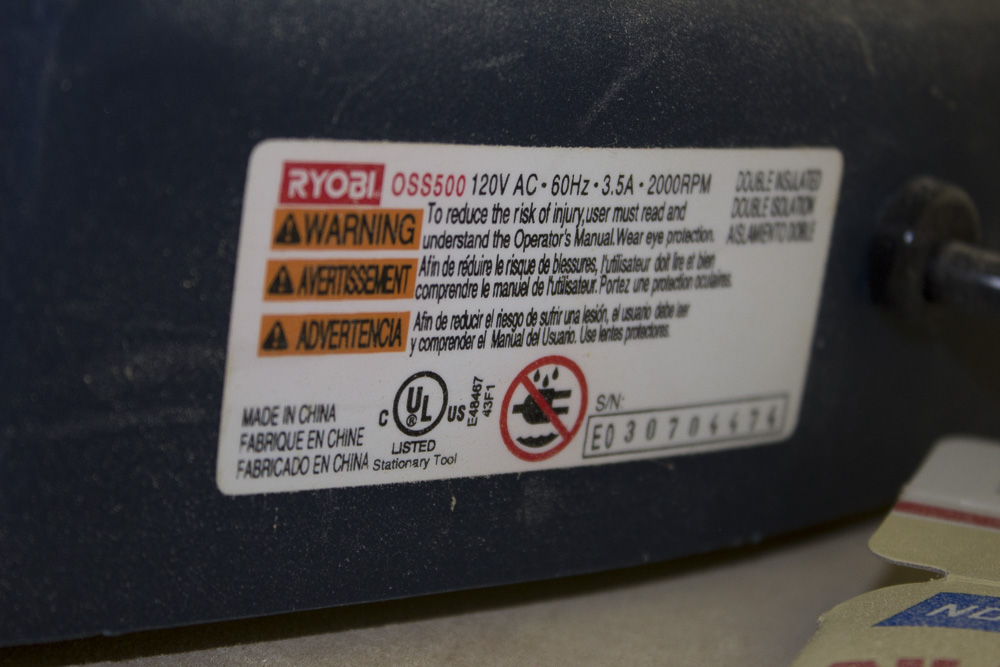 Ryobi Oscillating Spindle Sander