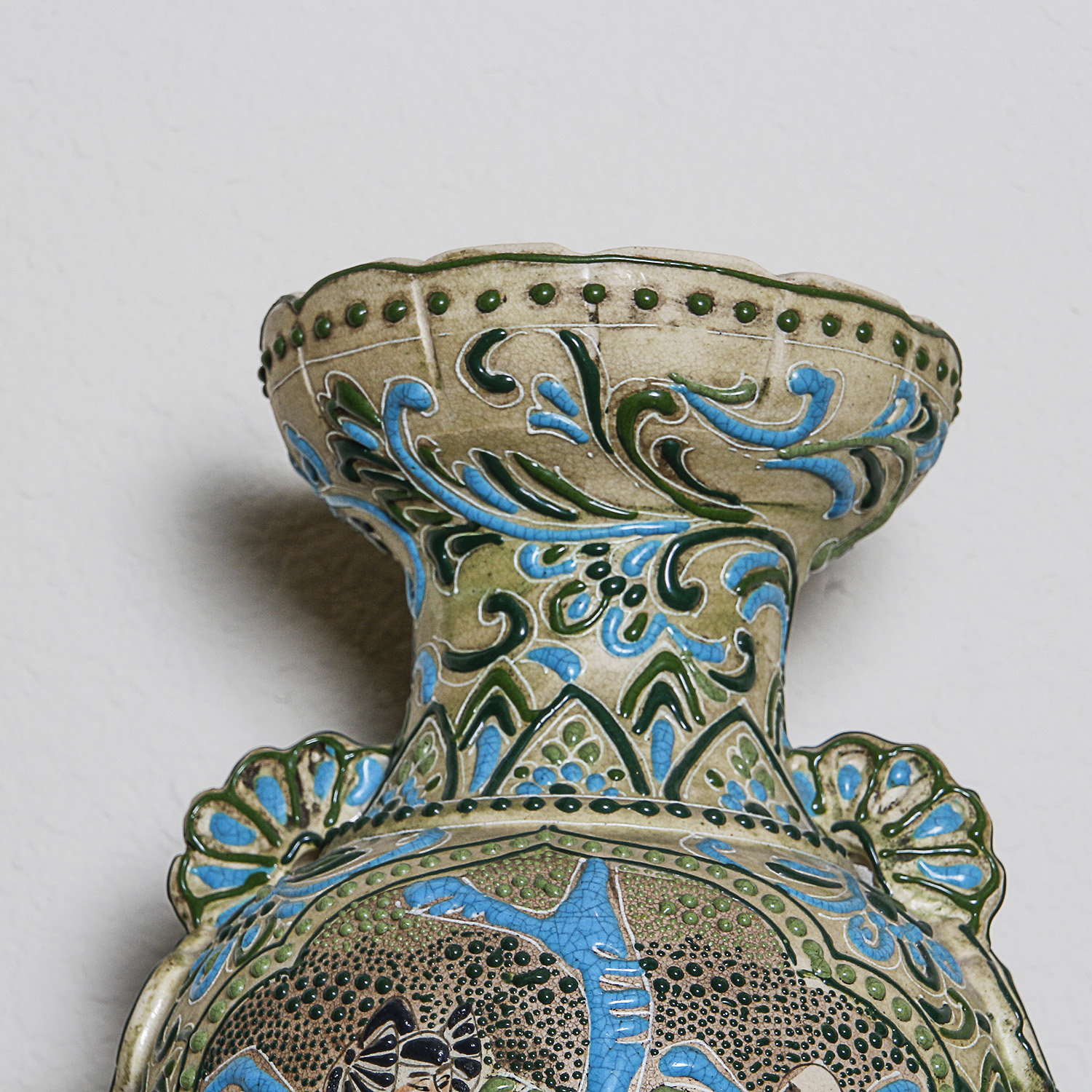 Japanese Moriage Vase