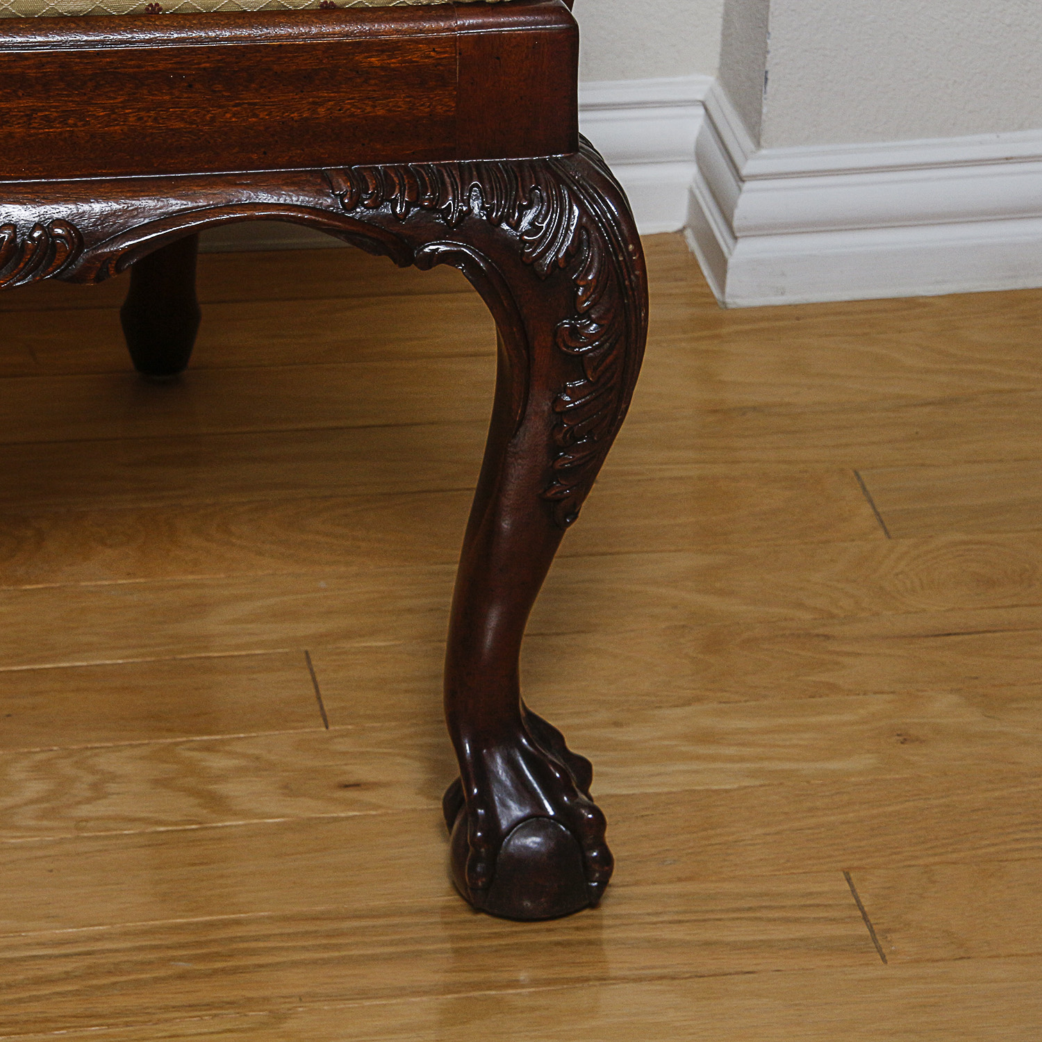 Vintage Chippendale Style Armchairs