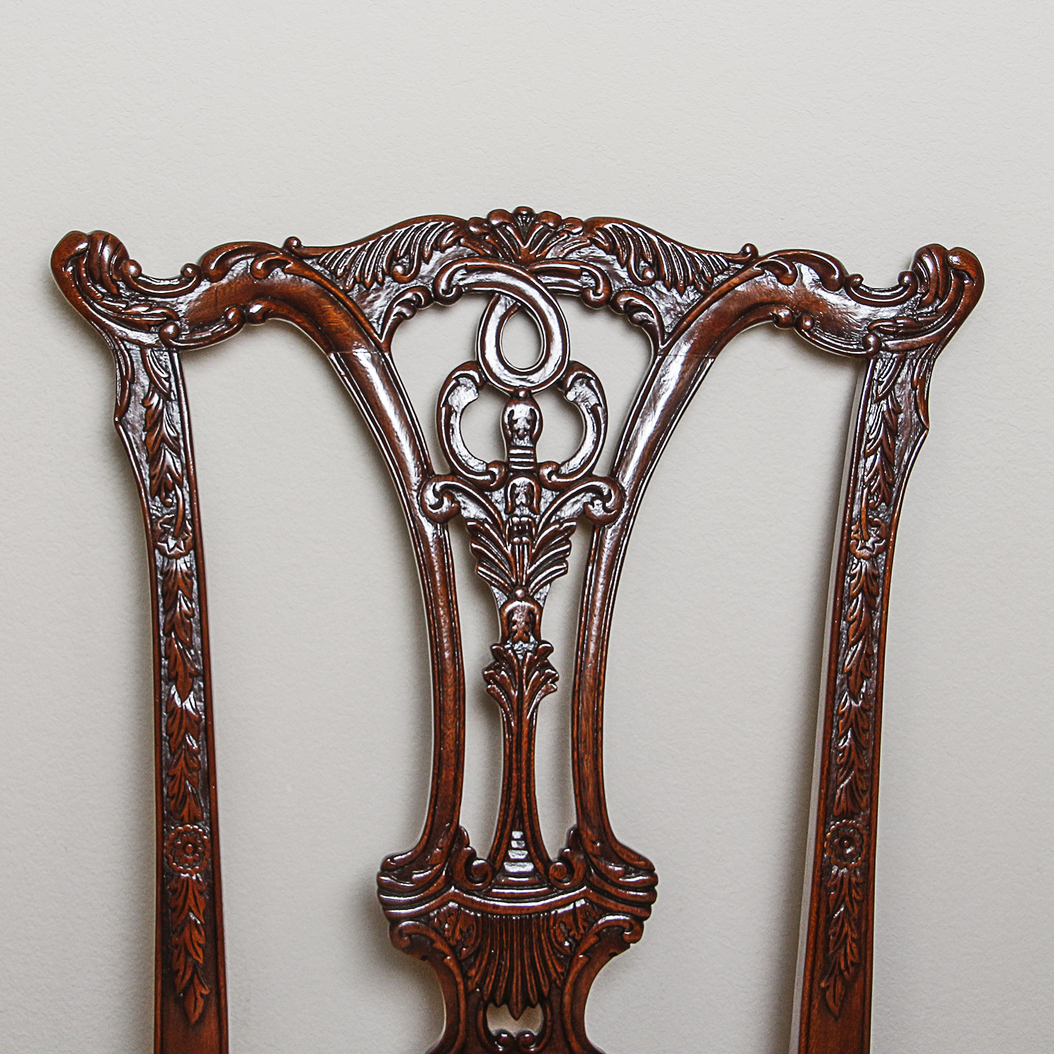 Vintage Chippendale Style Side Chairs