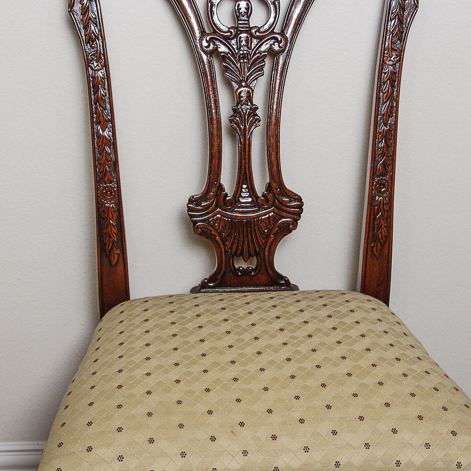 Vintage Chippendale Style Side Chairs