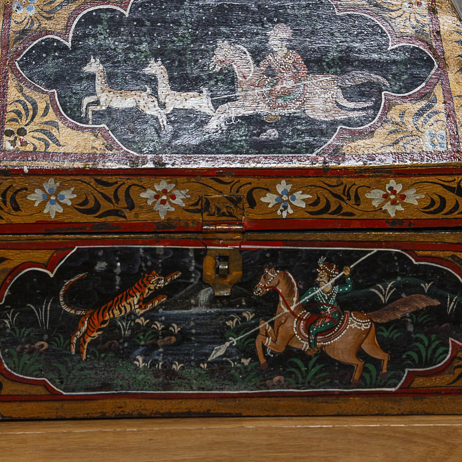 Indo-Persian Hand-Painted Decorative Box