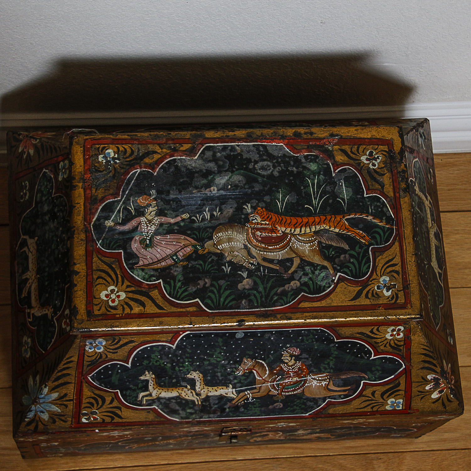 Indo-Persian Hand-Painted Decorative Box