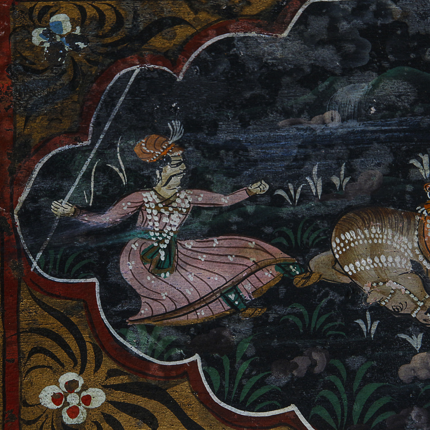 Indo-Persian Hand-Painted Decorative Box