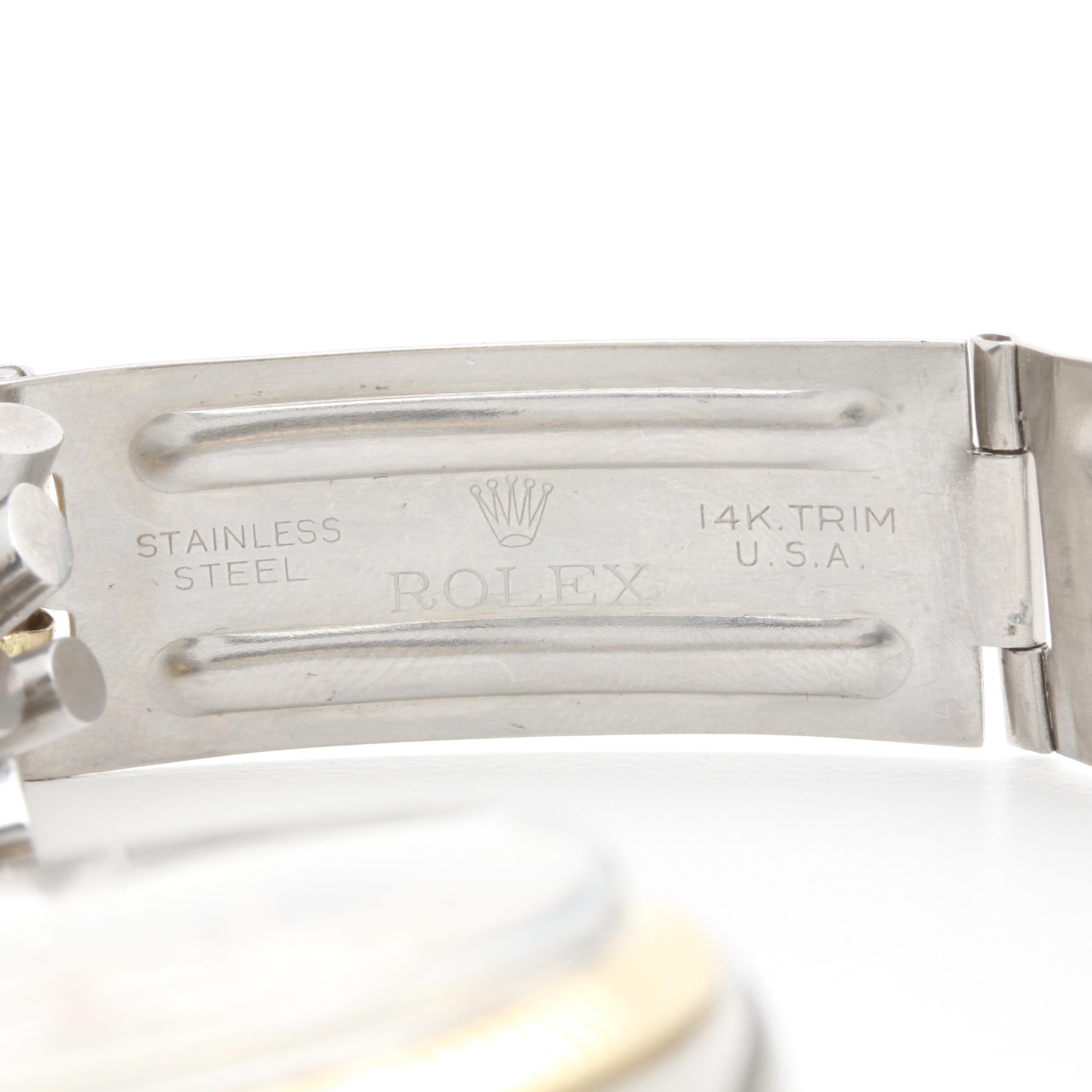 Rolex Date Just Stainless Steel and 14K Yellow Gold Two-Tone Watch