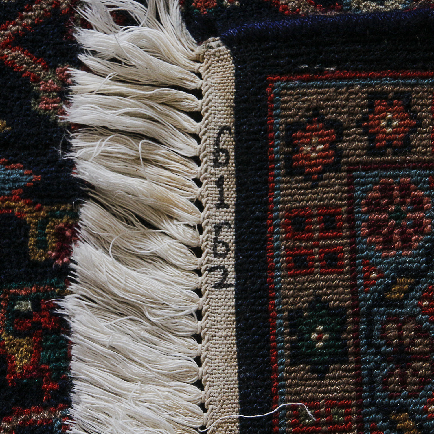 Hand-Knotted Indo-Persian Bijar Wool Area Rug