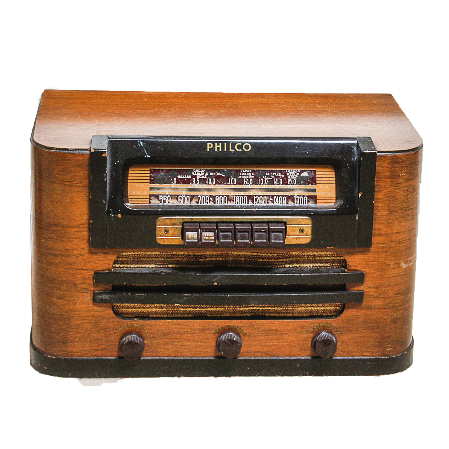 Vintage Philco Model 42-327 Wood-Cased Tube Radio