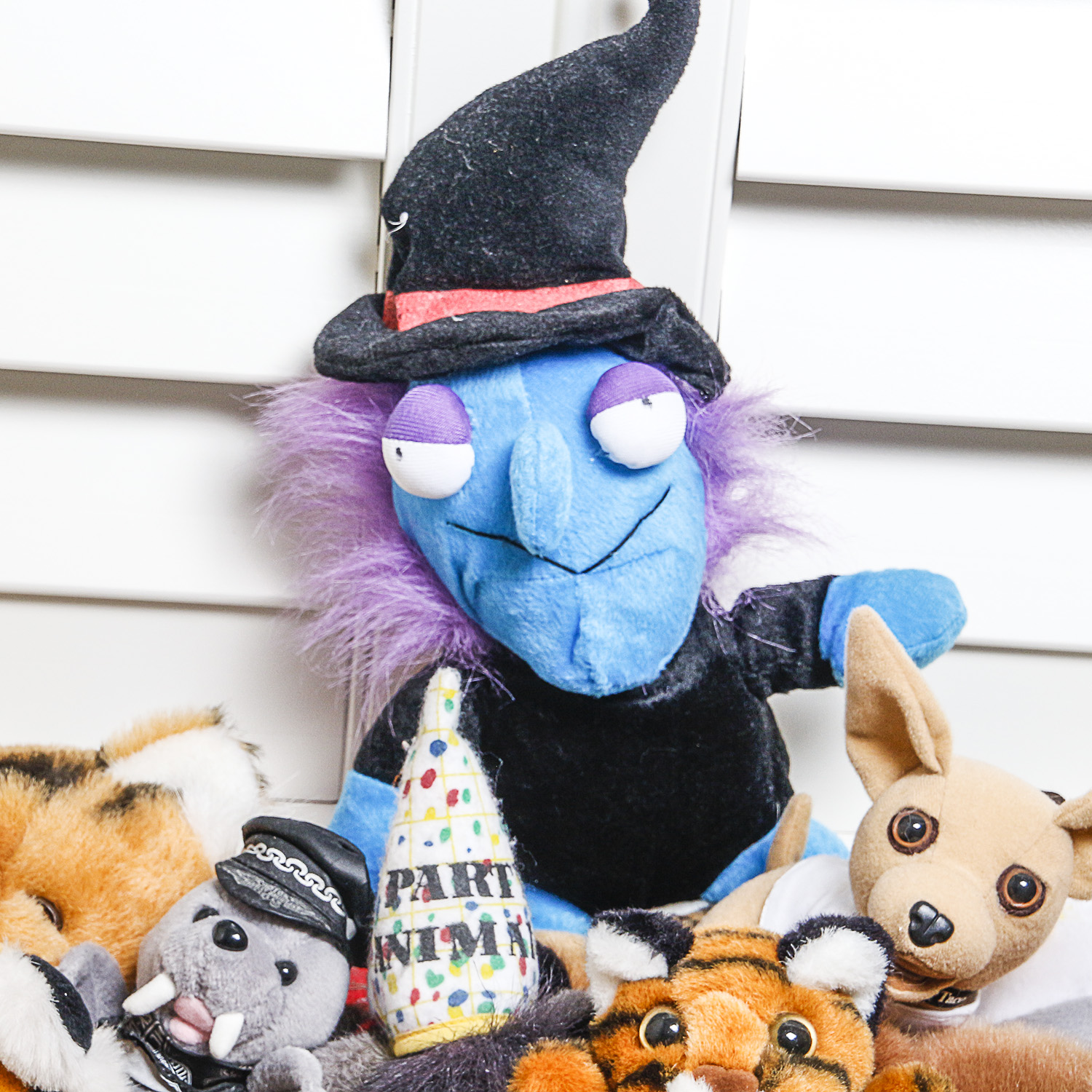 Stuffed Toys, Including Beanie Babies and Basket