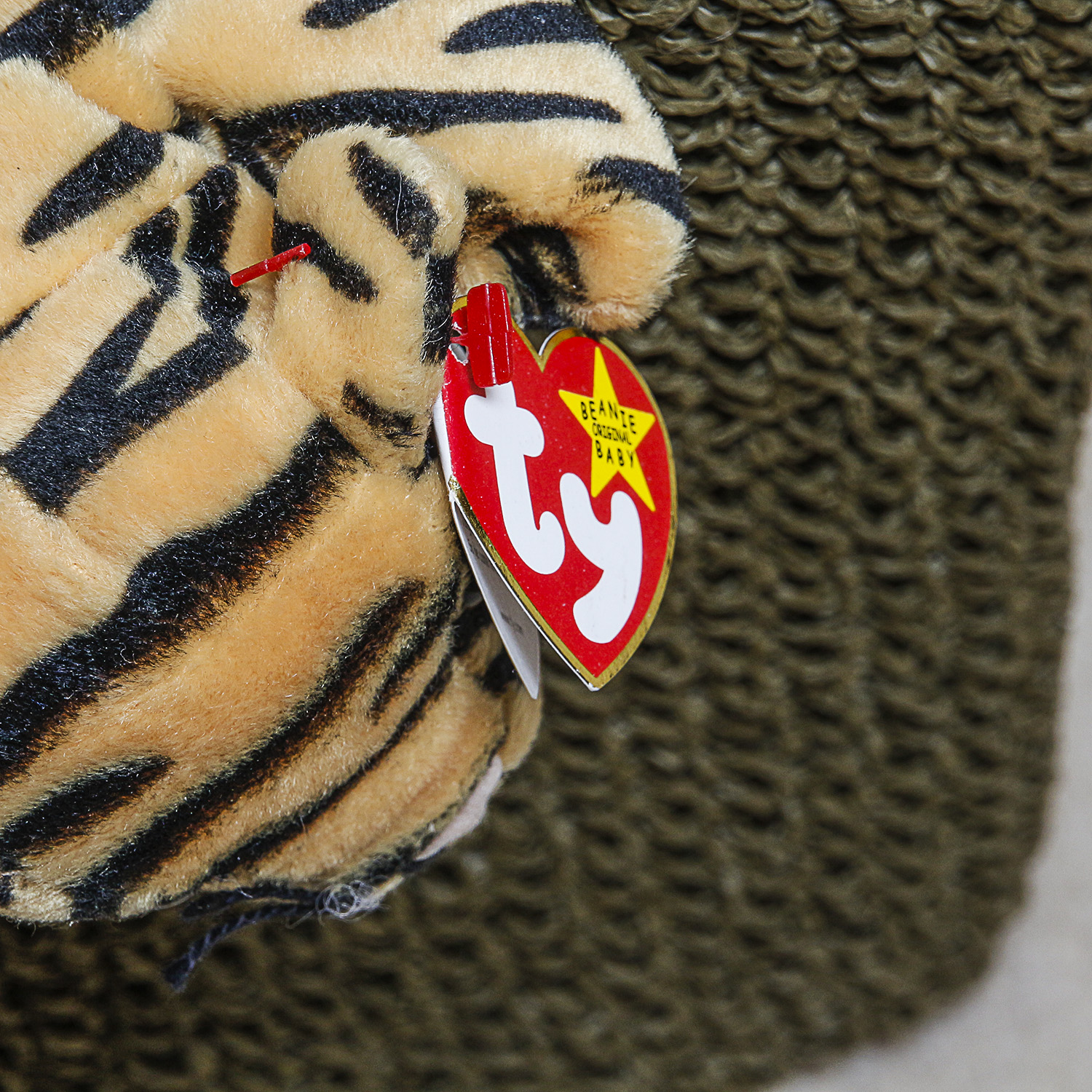 Stuffed Toys, Including Beanie Babies and Basket