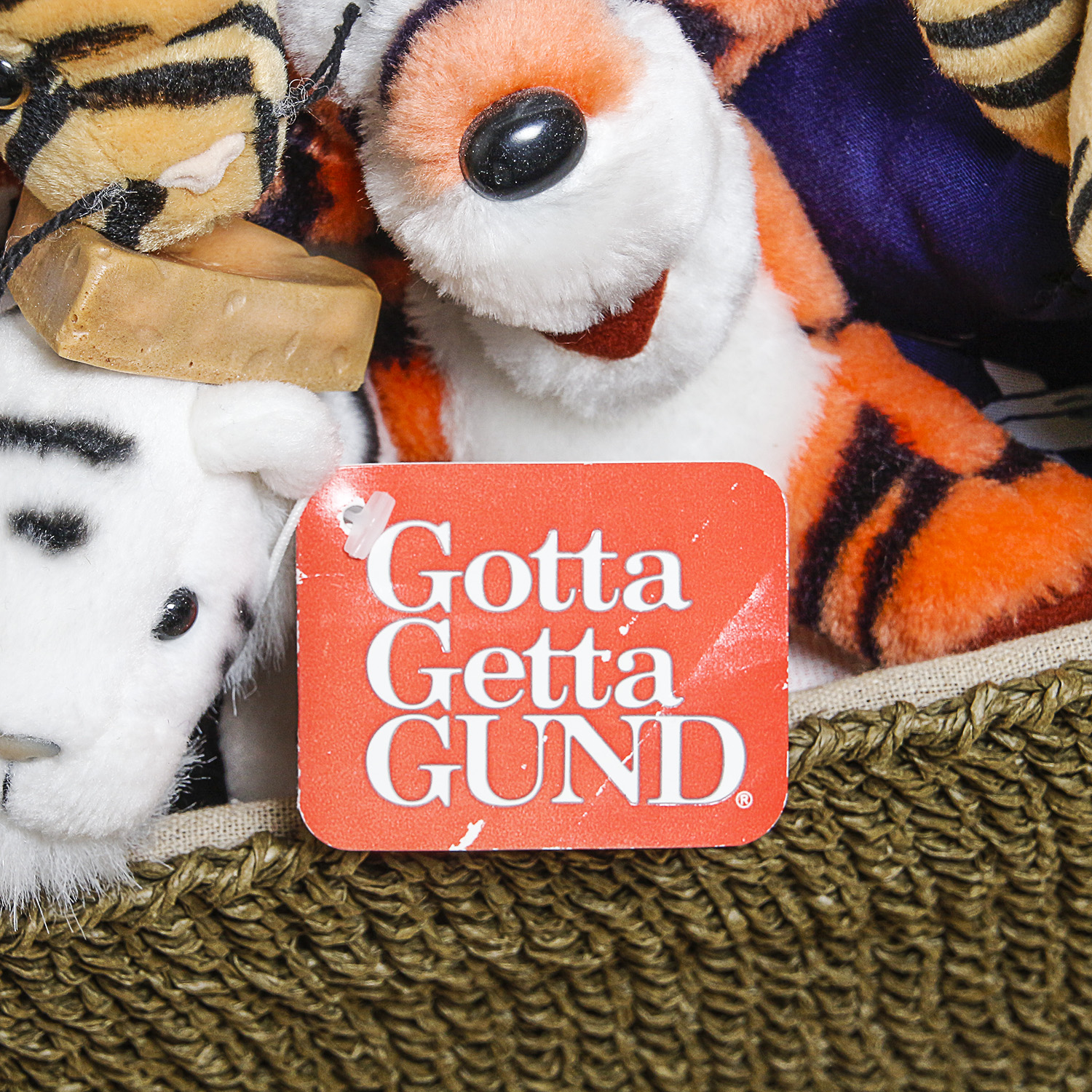 Stuffed Toys, Including Beanie Babies and Basket