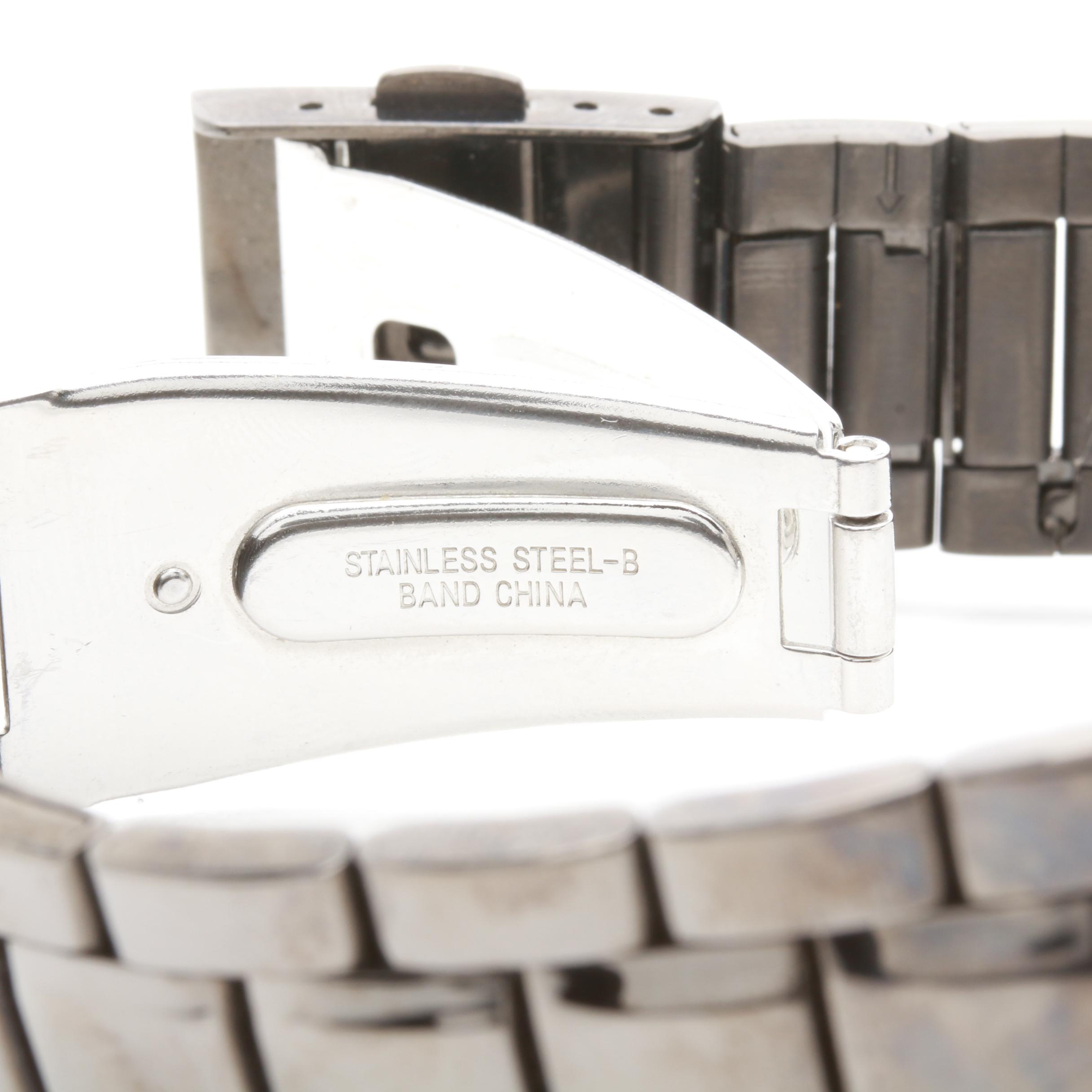 Seiko Stainless Steel Kinetic Watch