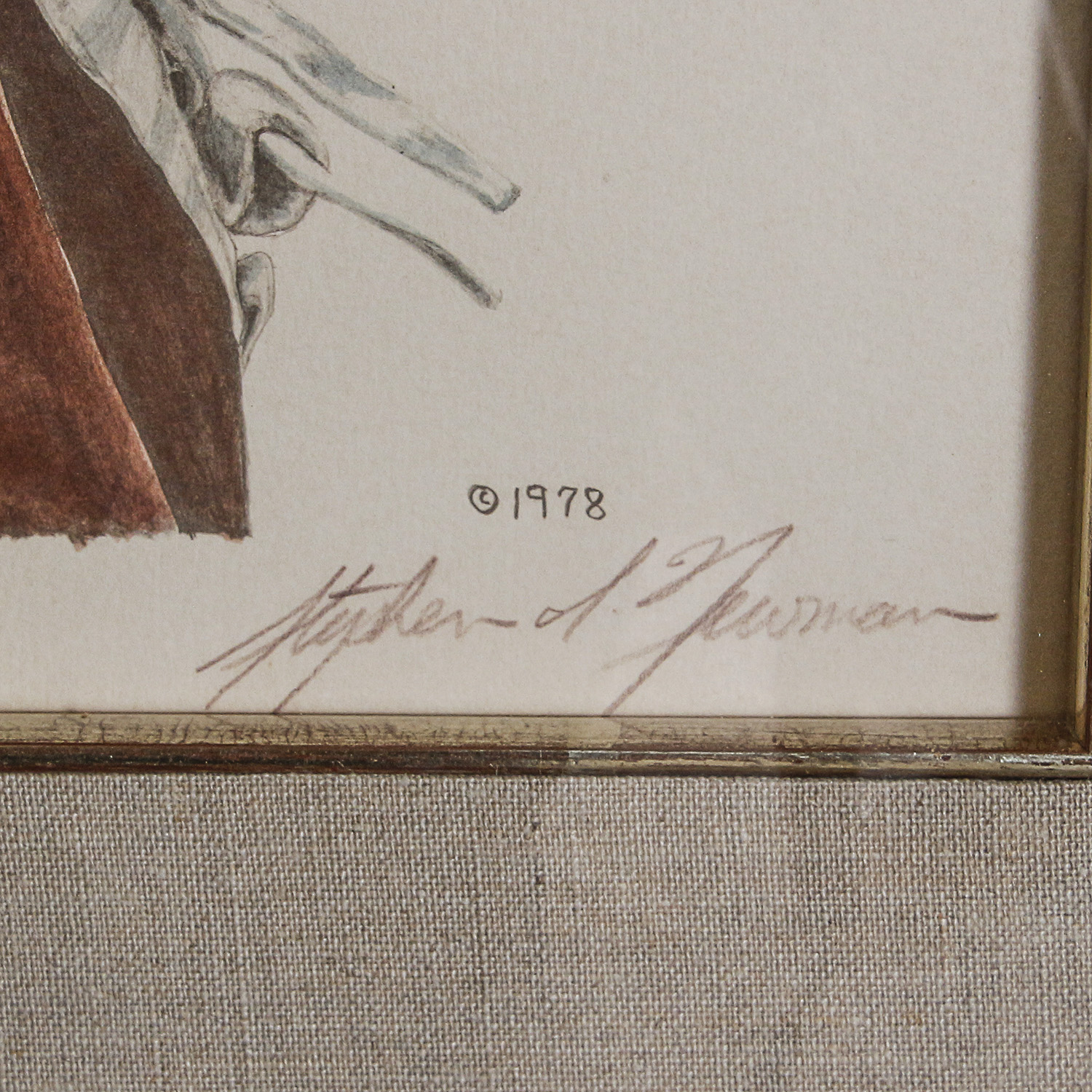 Stephen Newman Lithograph "Gettin' it on Your Mind"