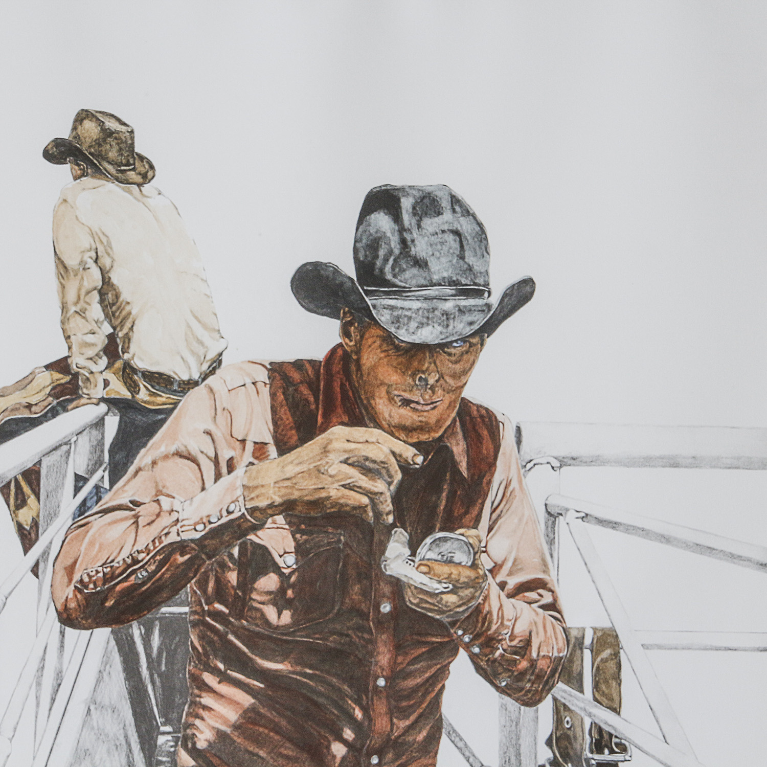 Stephen Newman Lithograph "Take a Chow and Forget it"