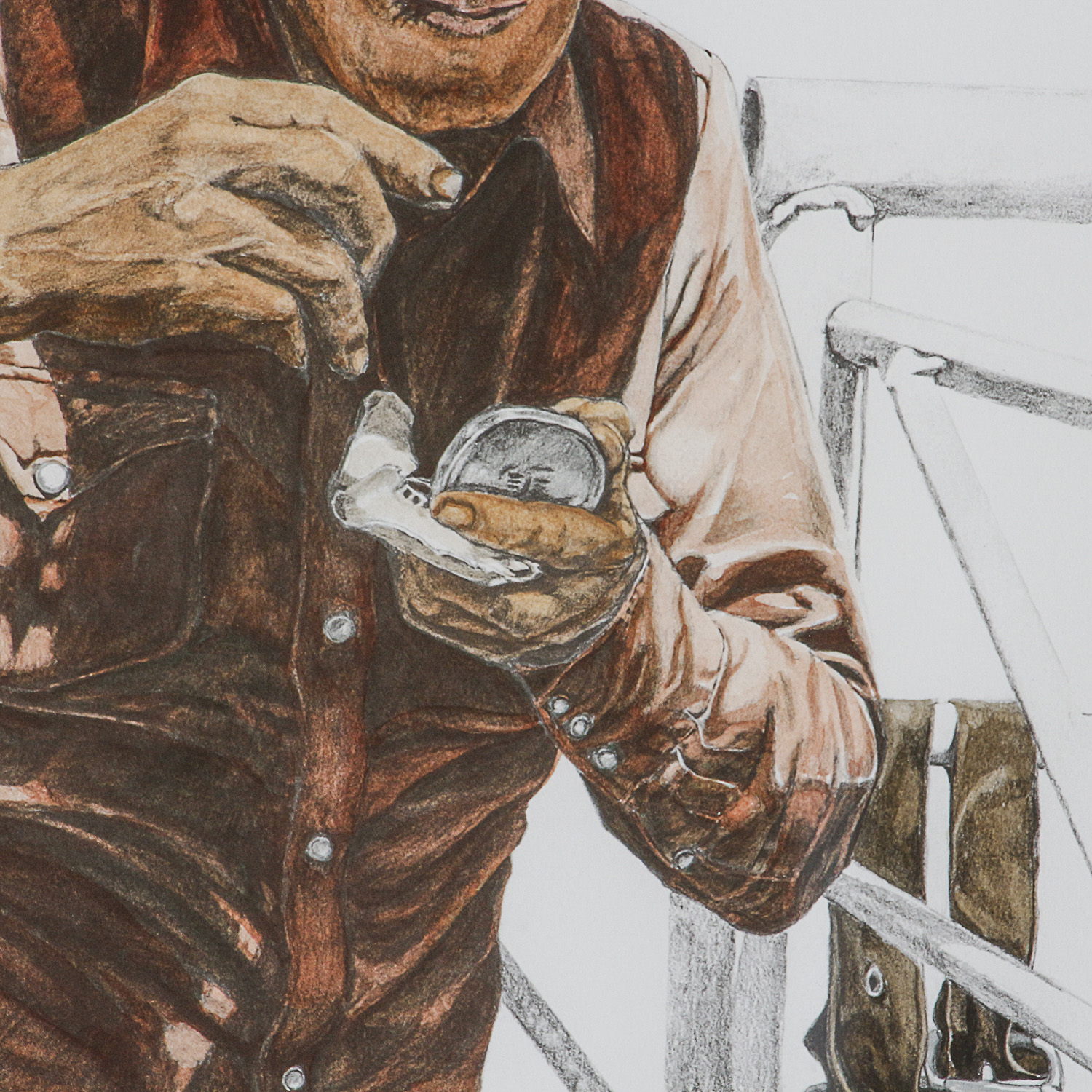 Stephen Newman Lithograph "Take a Chow and Forget it"