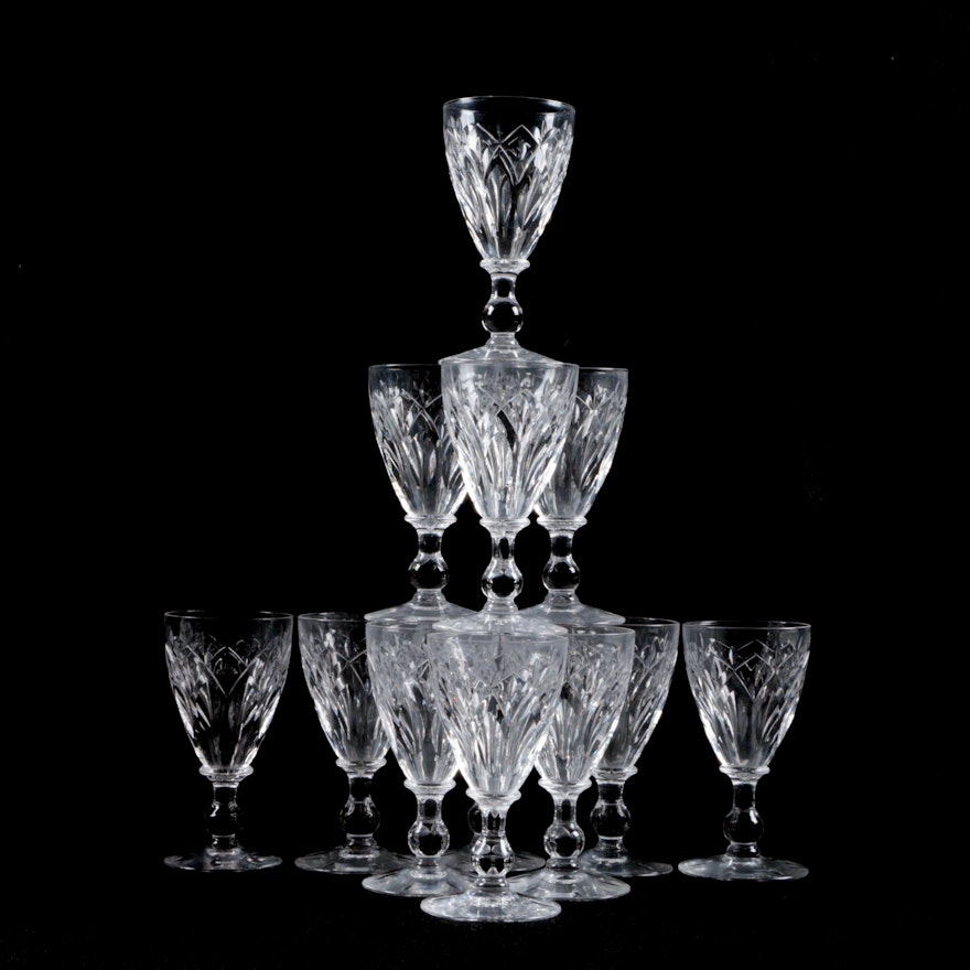 Vintage Stuart Crystal "Cathedral" Sherry Glasses