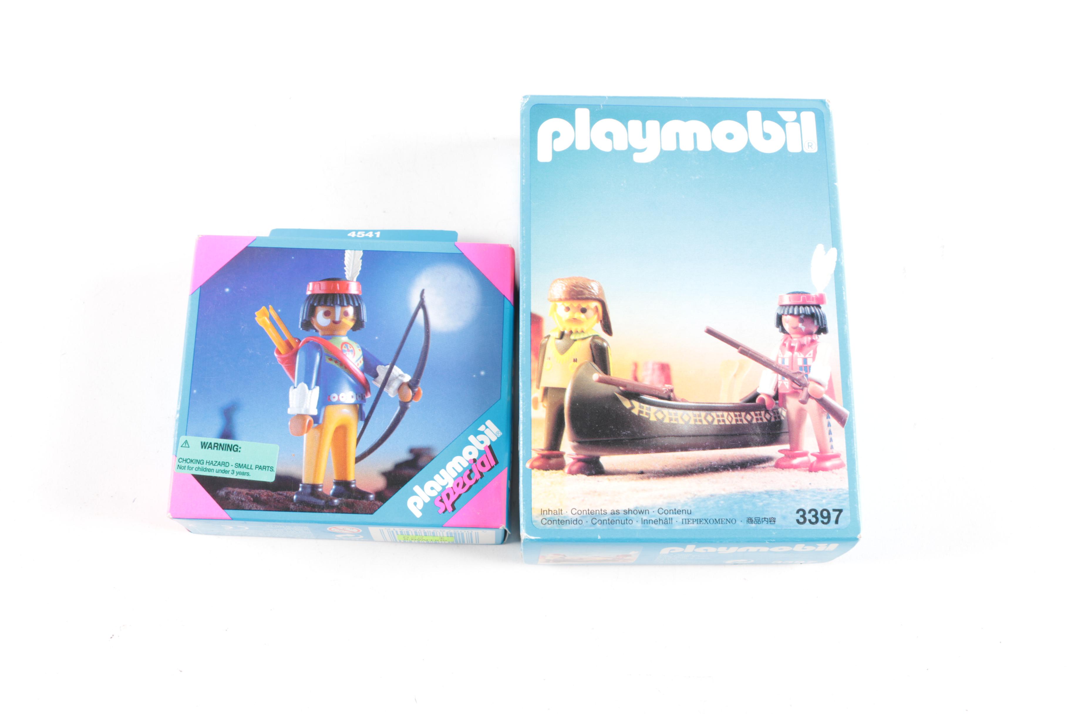 Playmobil Western Themed Sets including "Native American Teepee" Set