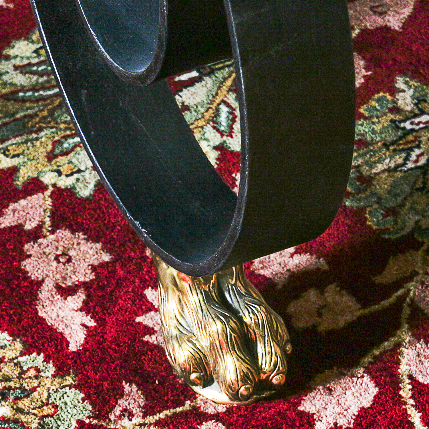 Neoclassical Style Glass Top Dining Table