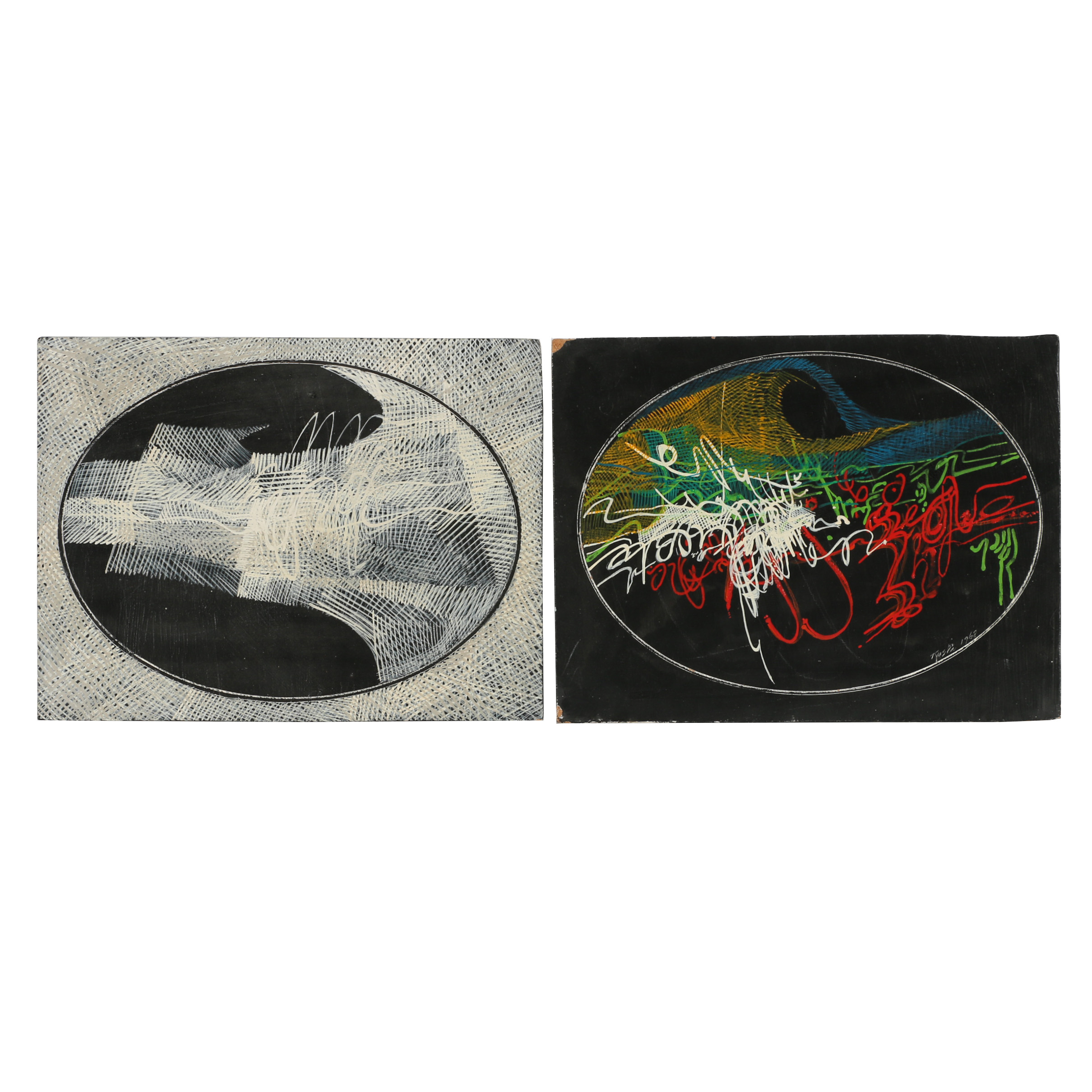 John Tuska Mixed Media Paintings