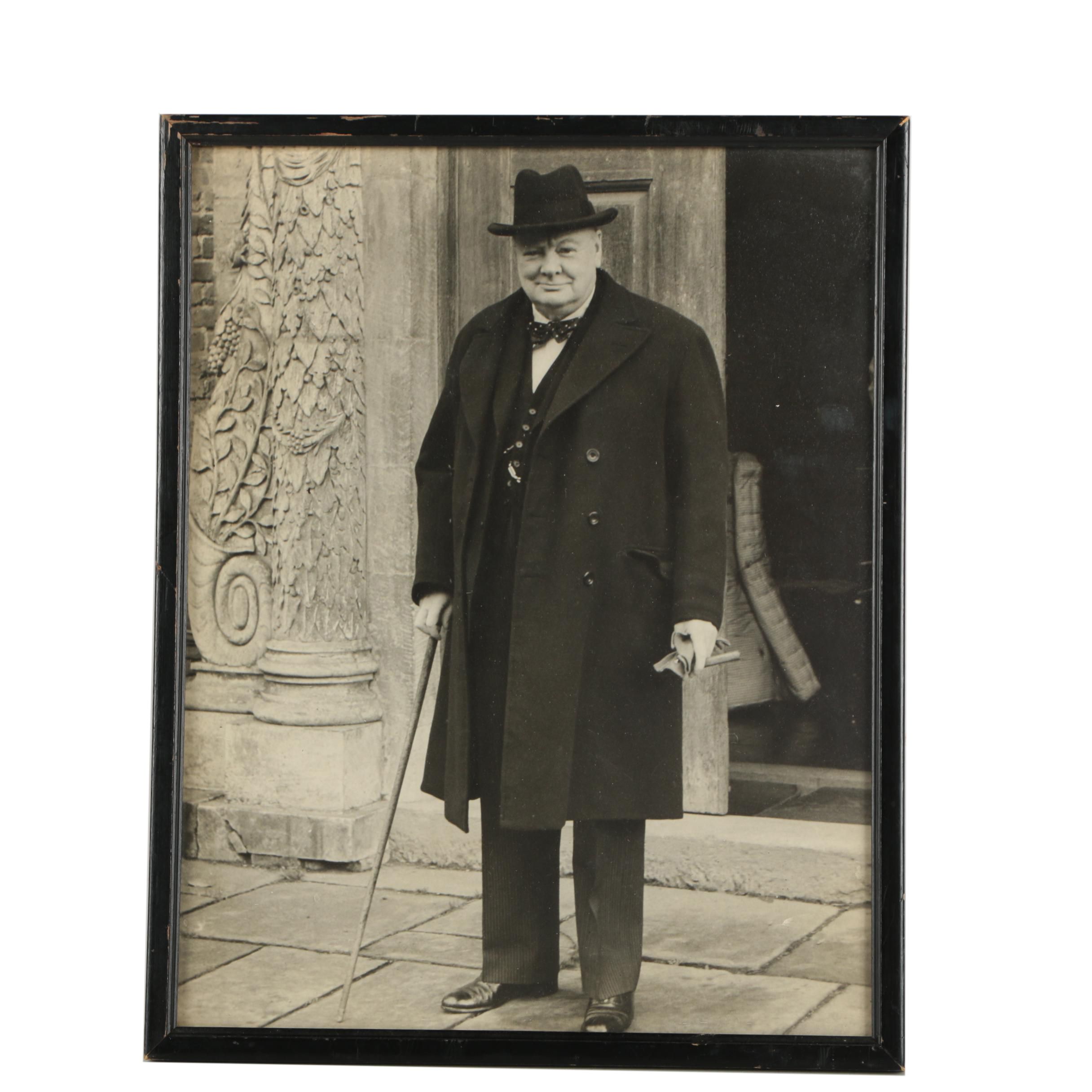 Reproduction Photograph of Winston Churchill