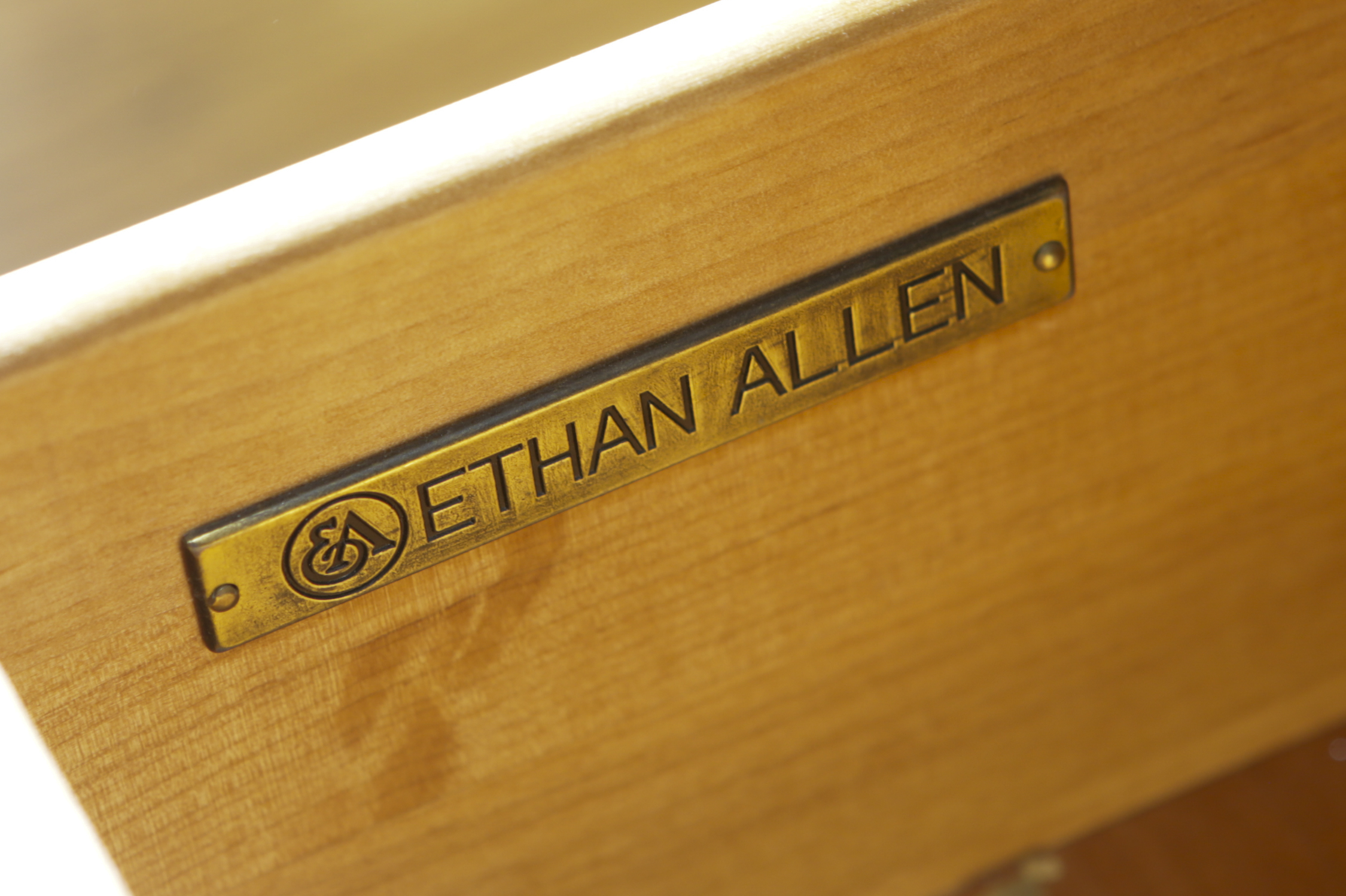 Ethan Allen Glass Front Display Cabinet