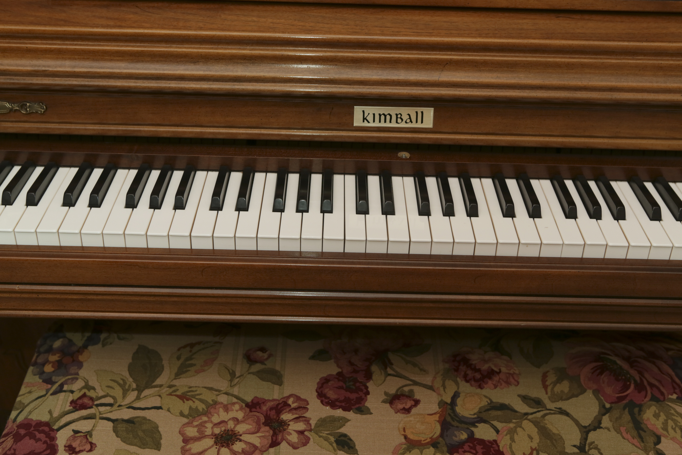 Vintage Kimball Artist Console Upright Piano With Bench