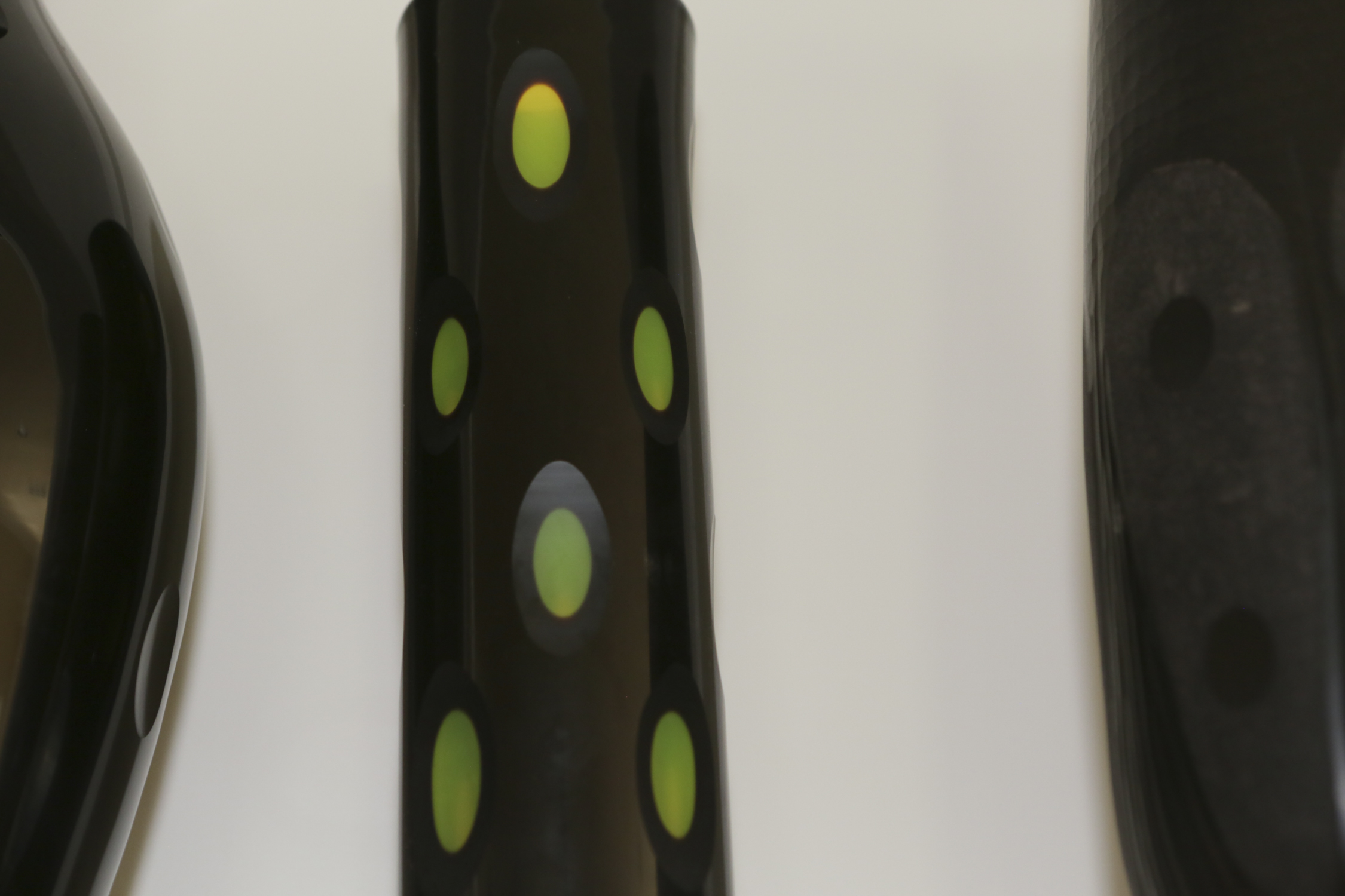 Contemporary Black Glass Vases