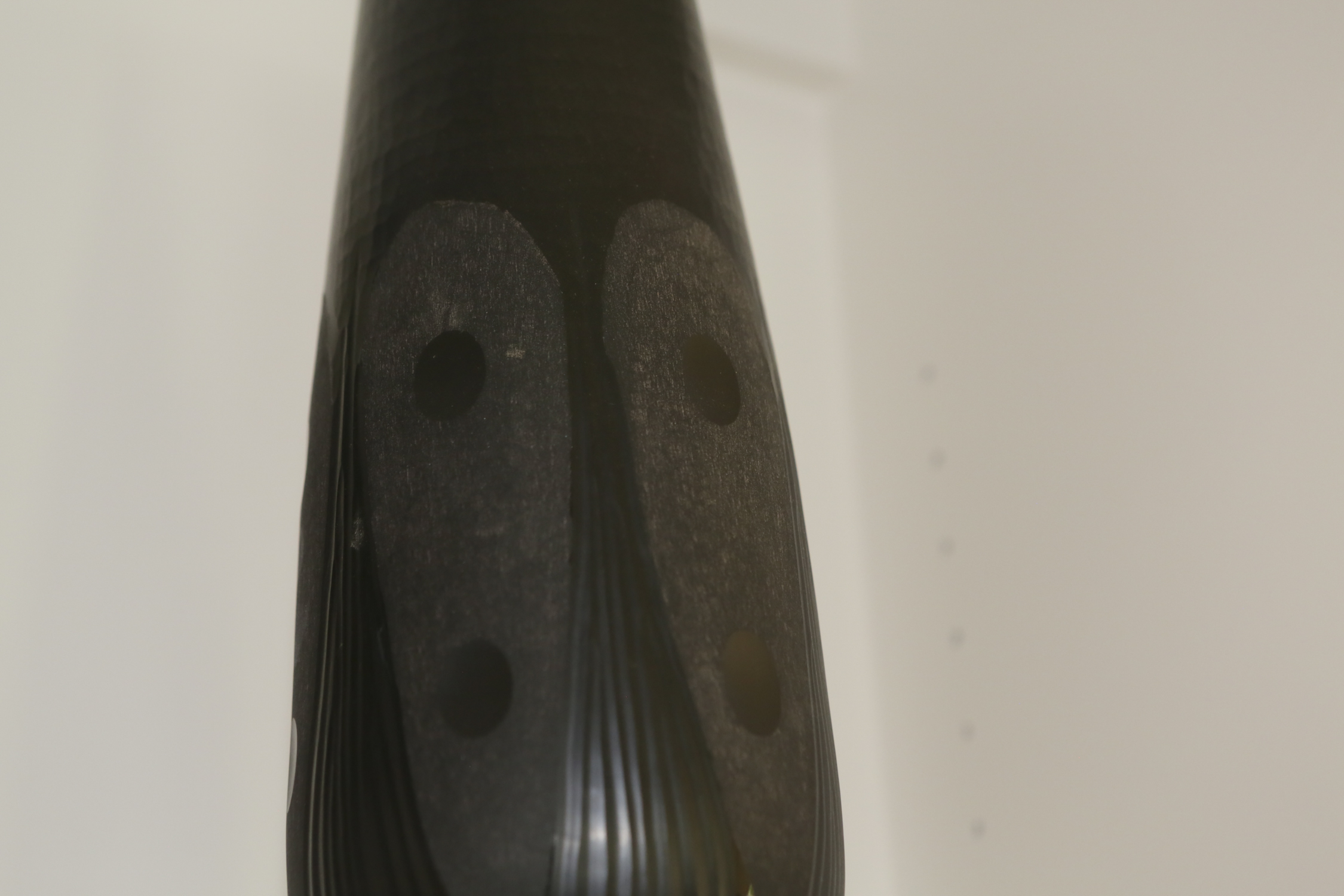 Contemporary Black Glass Vases