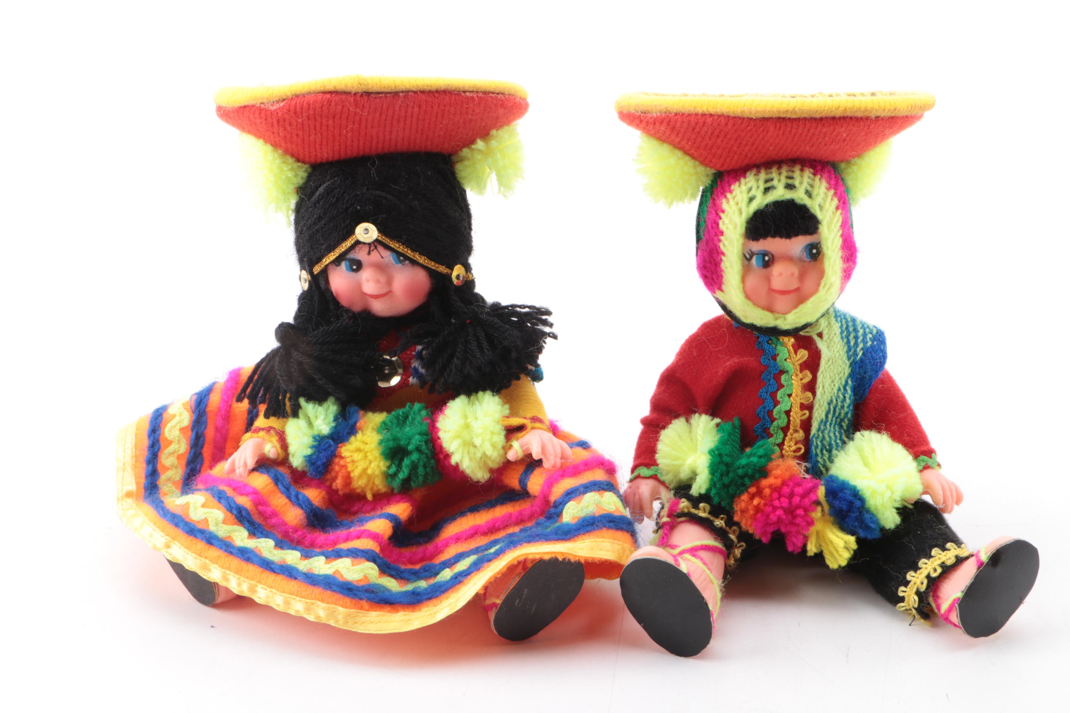 Vintage Dolls Including Souvenir Dolls