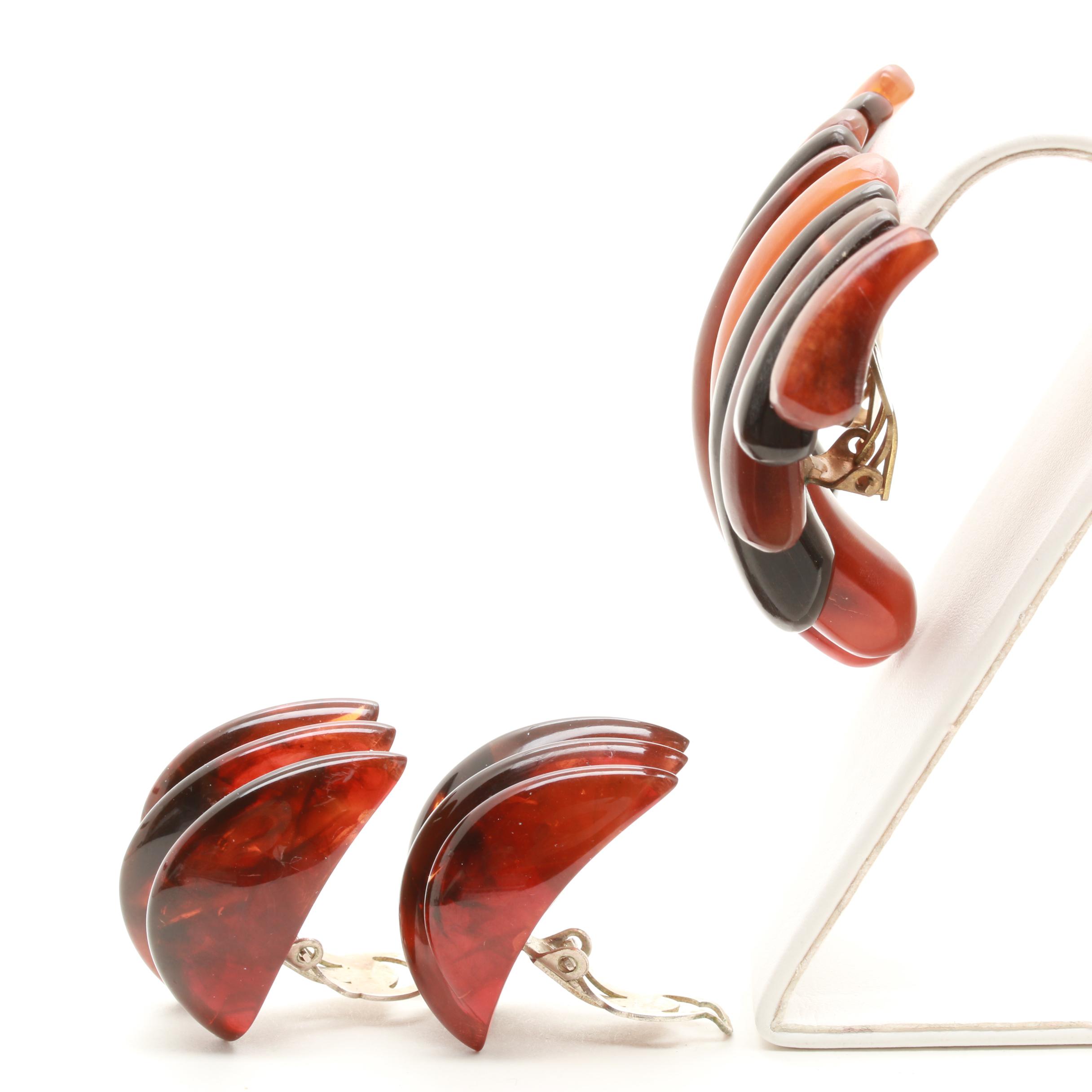 Gerda Lynggaard Pour Monies Horn Statement Necklace and Earrings