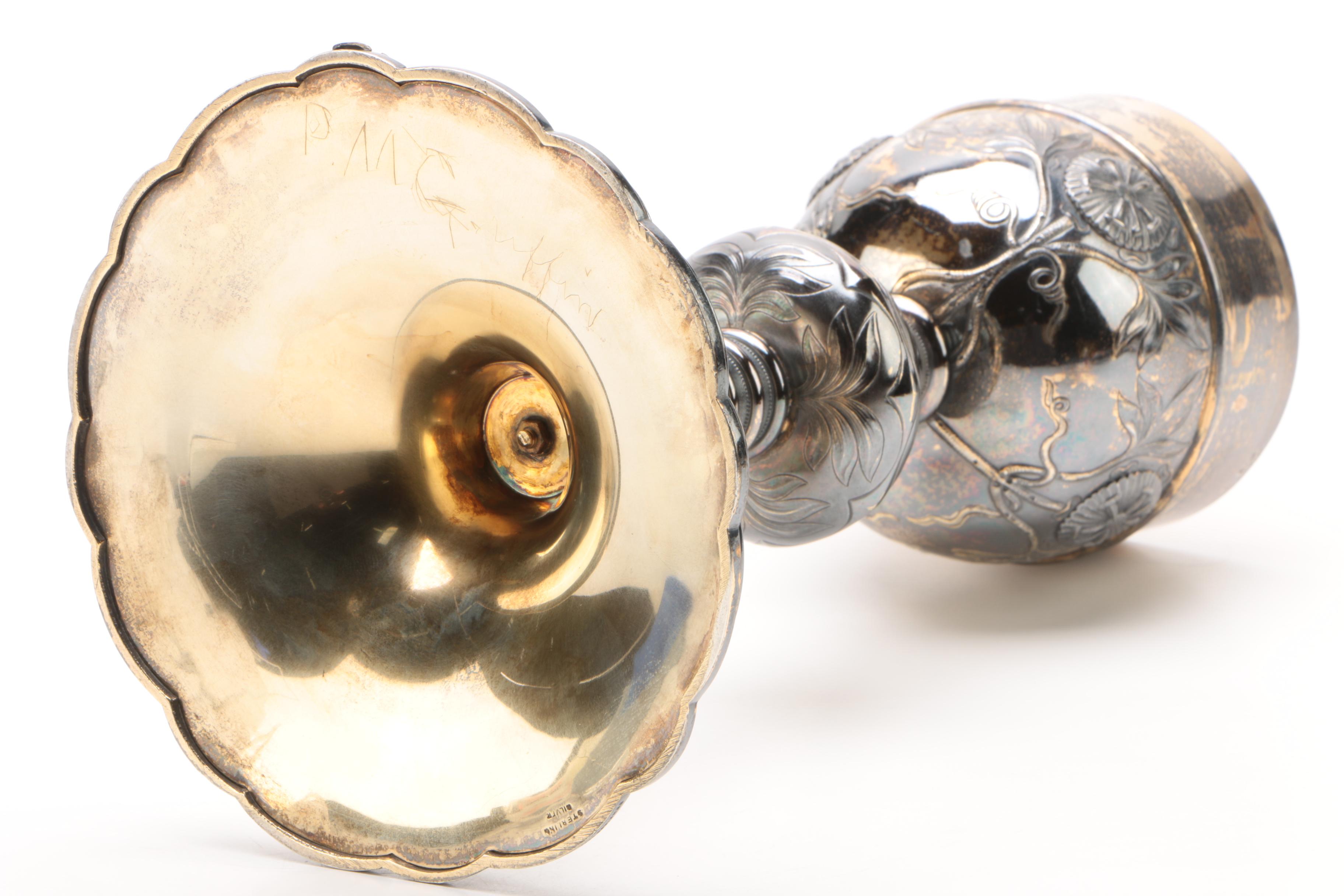 Benziger Bros Gold Washed Sterling Silver Altar Chalice