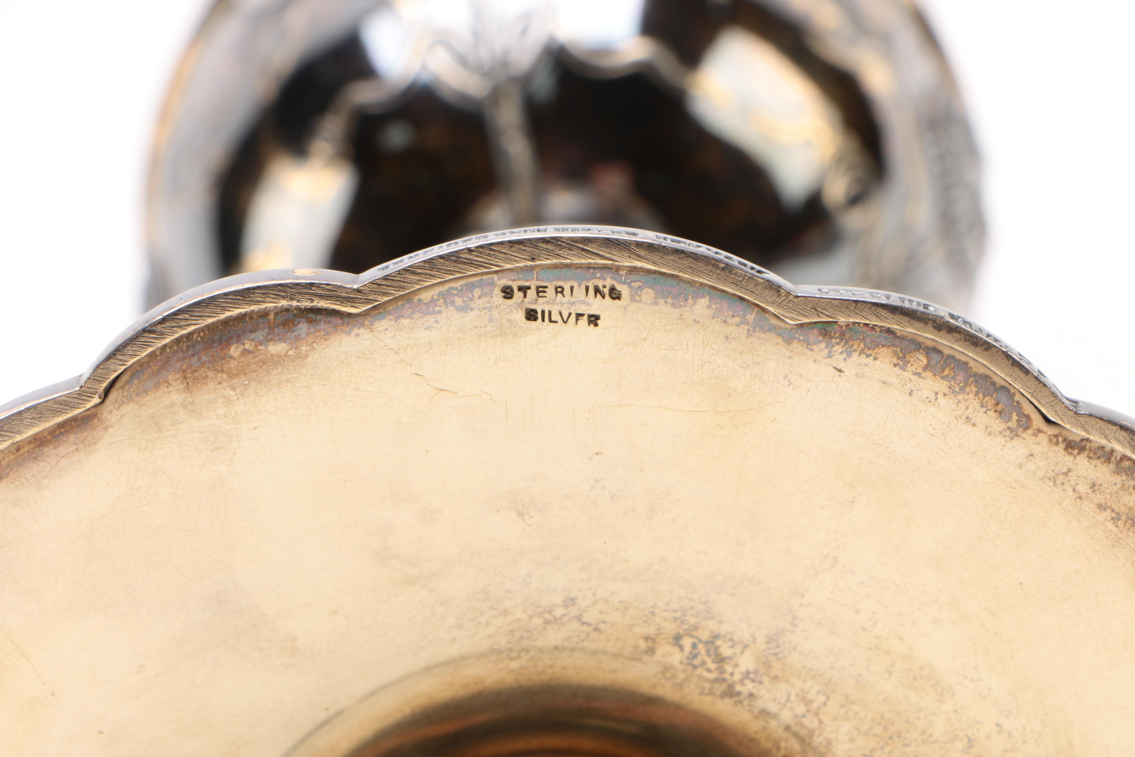 Benziger Bros Gold Washed Sterling Silver Altar Chalice