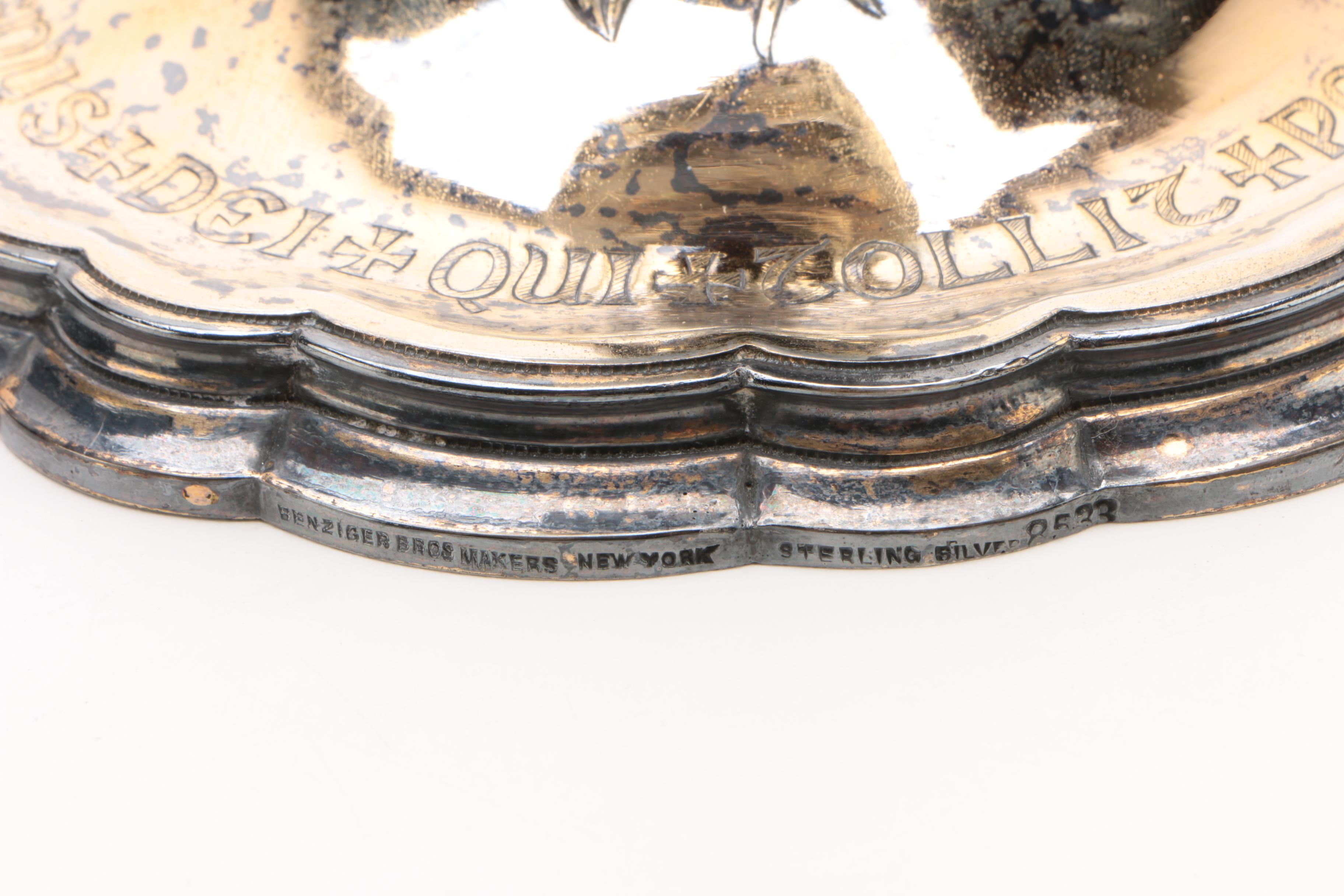 Benziger Bros Gold Washed Sterling Silver Altar Chalice