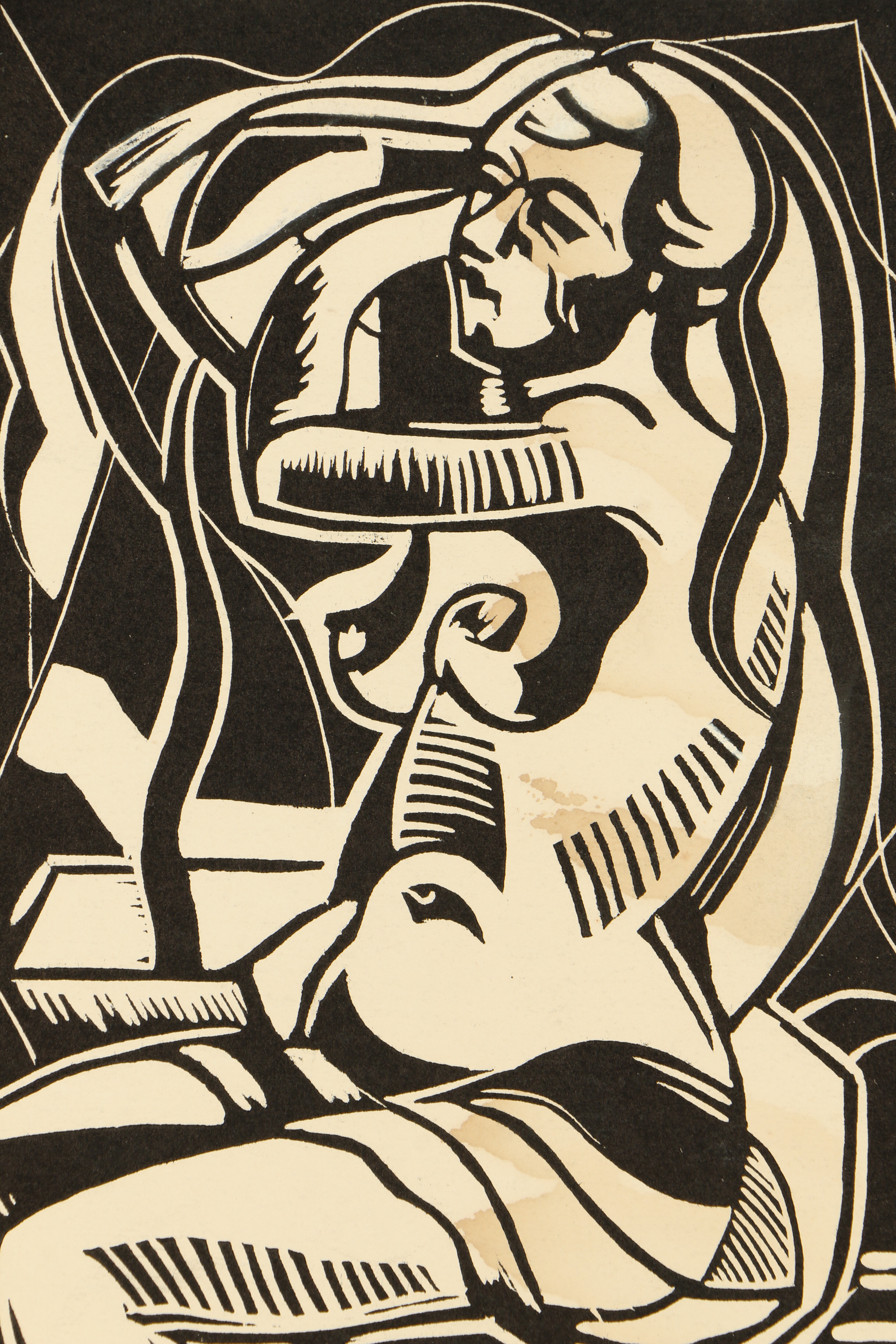 Arthur Helwig Relief Print "Calliope"