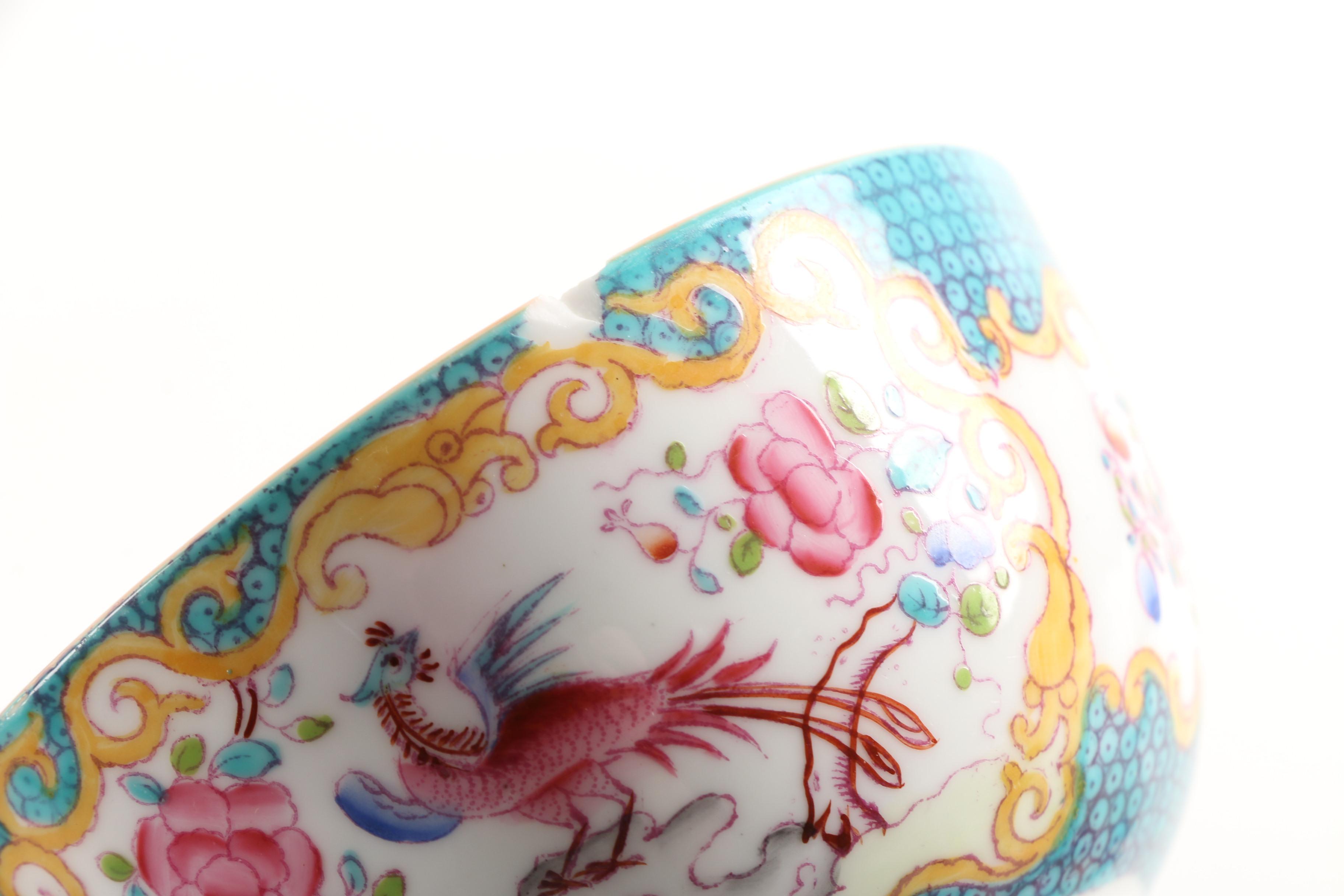 Antique Minton "Cockatrice" Porcelain Breakfast Service