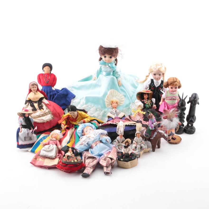 Vintage International Souvenir Dolls and Figurines