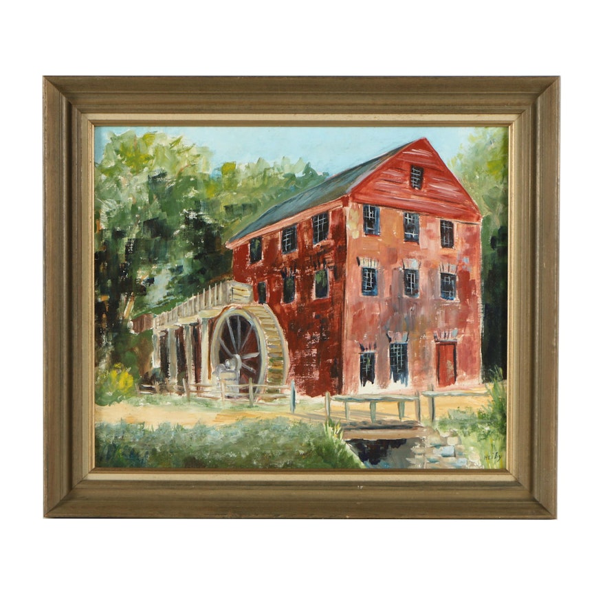 Betty Heiby Oil Painting "Colvin Mill"