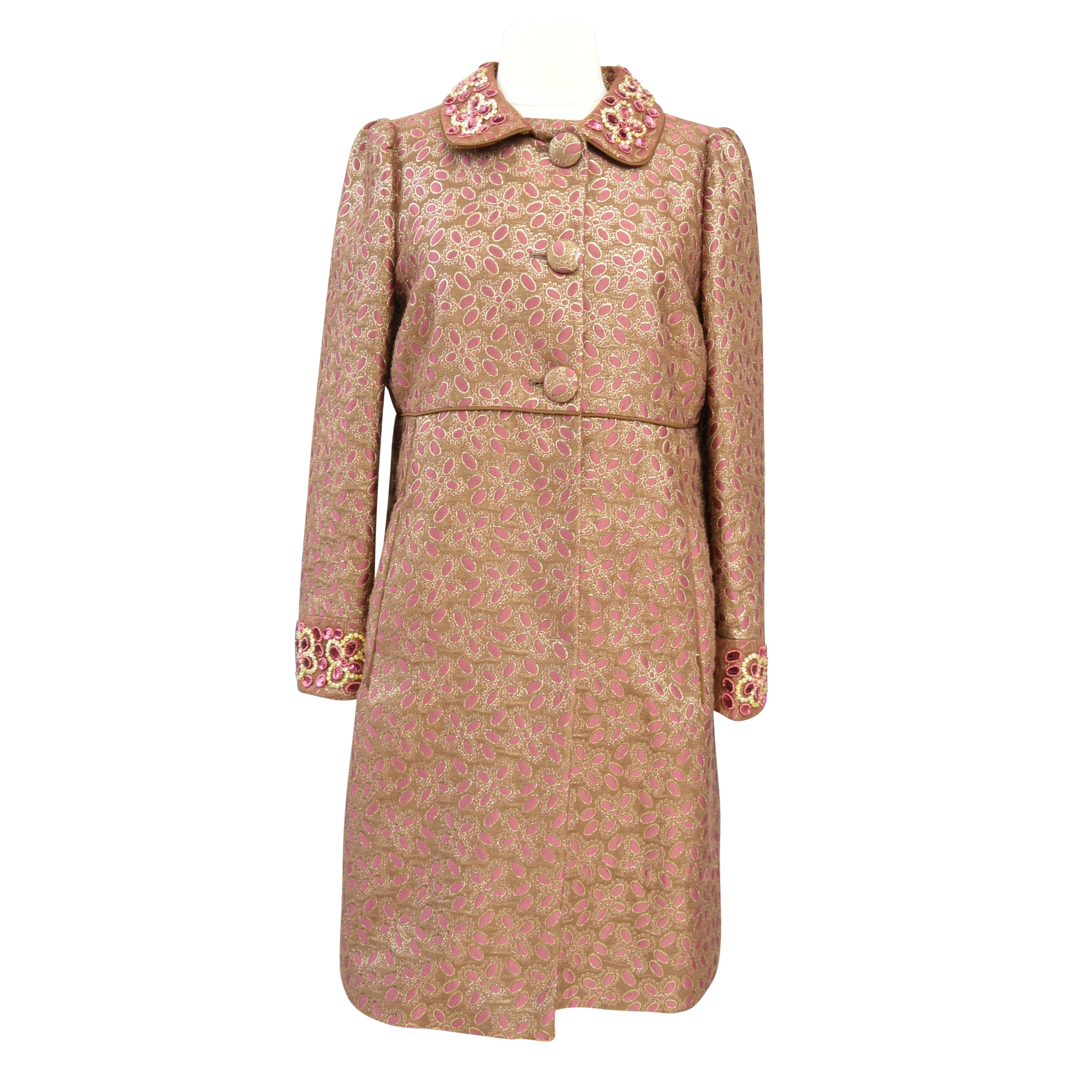 Women's Red Valentino Brocade Coat and Dress Ensemble