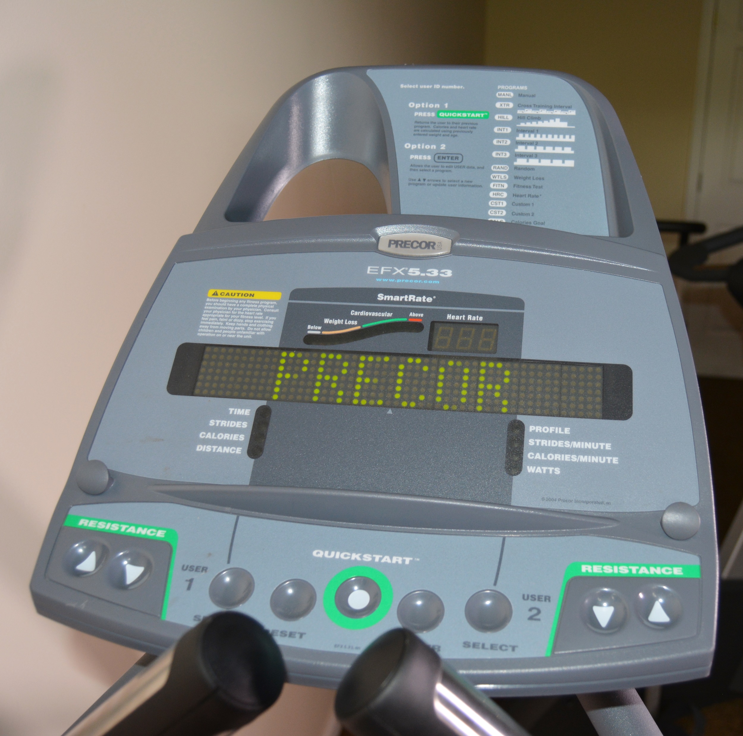 Precor EFX 5.33 Elliptical Fitness Crosstrainer