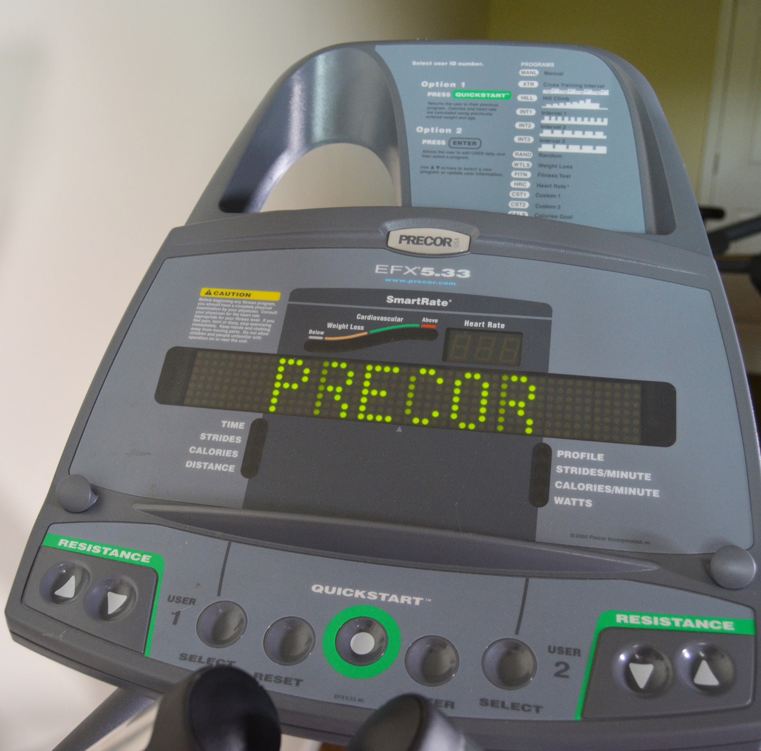 Precor EFX 5.33 Elliptical Fitness Crosstrainer
