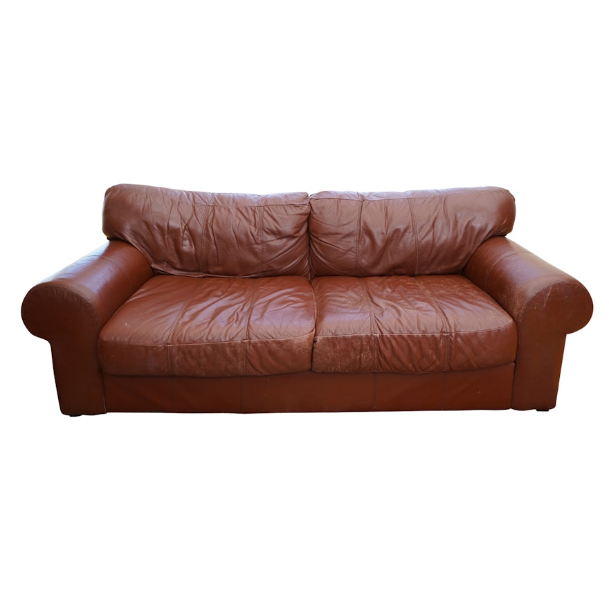 Brown Leather Sofa by Leather Mart