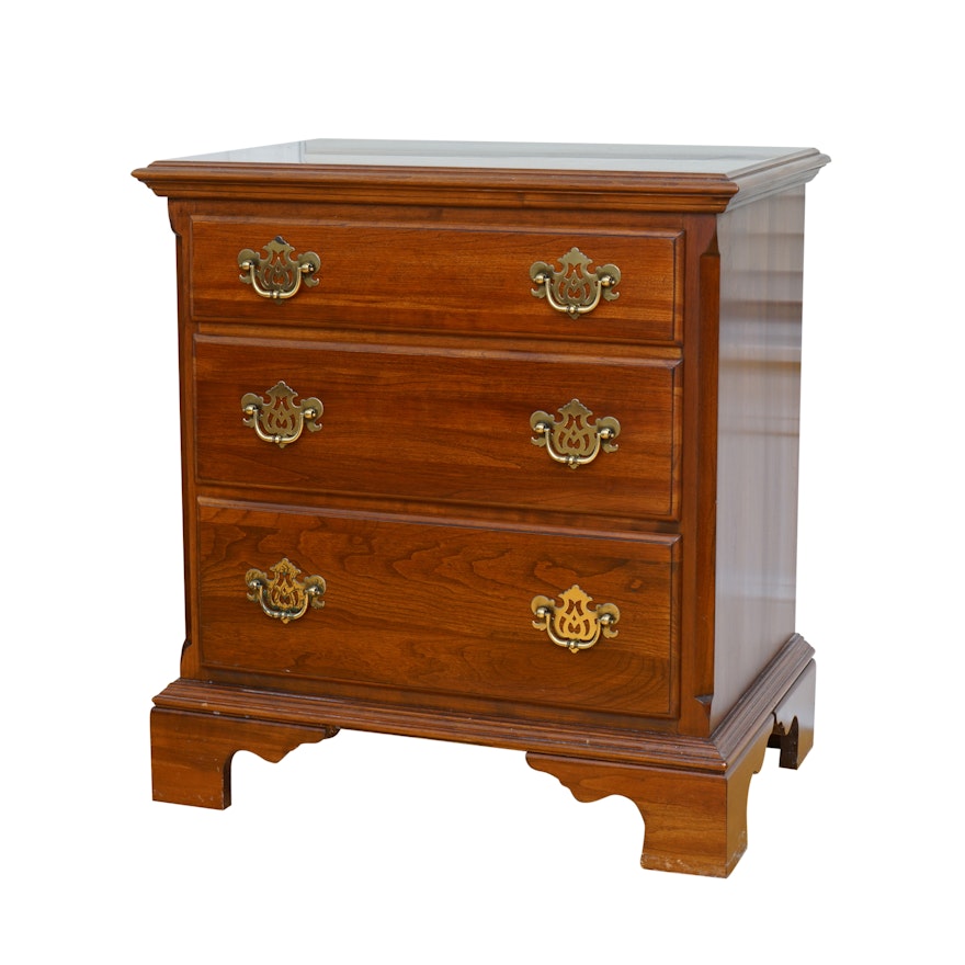Chippendale Style Three-Drawer Nightstand by Knob Creek