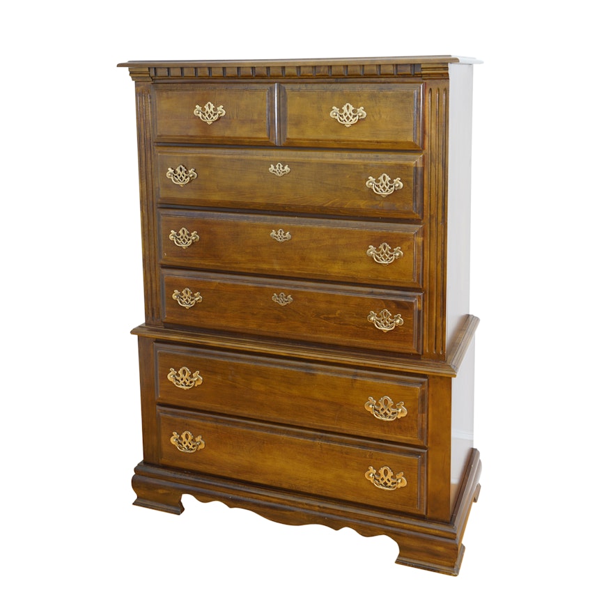 Chippendale Style Chest on Chest by Sherwood