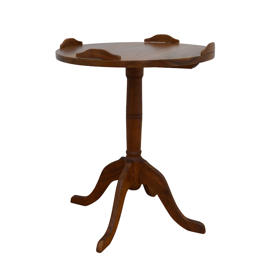 Queen Anne Style Walnut Accent Table