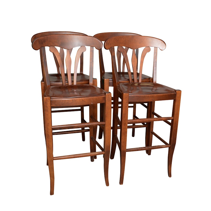 "Country Manor" Birch Barstools by Nichols & Stone