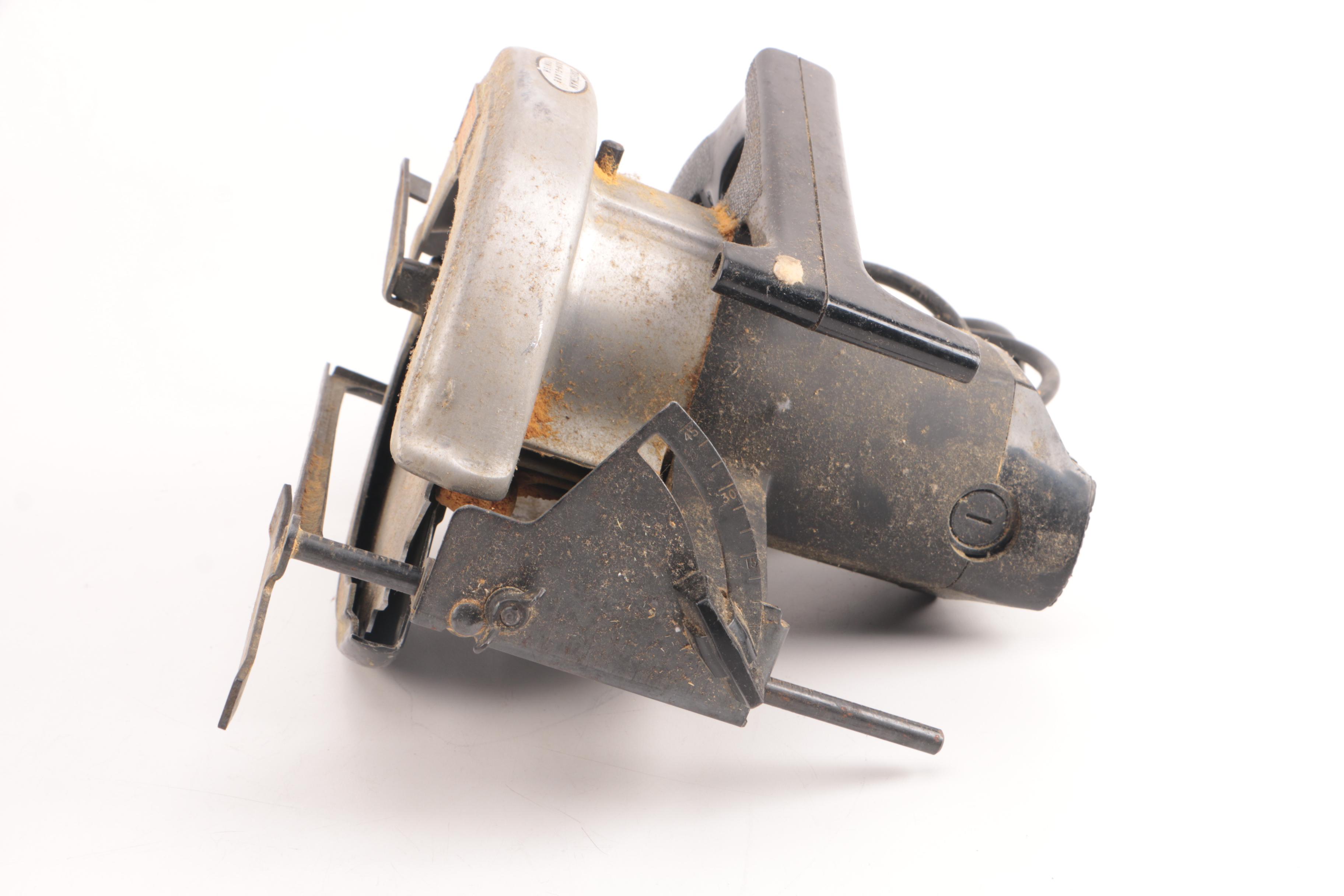 Vintage Craftsman Circular Saw, Dual Motion Sander, and Heavy Duty Power Router