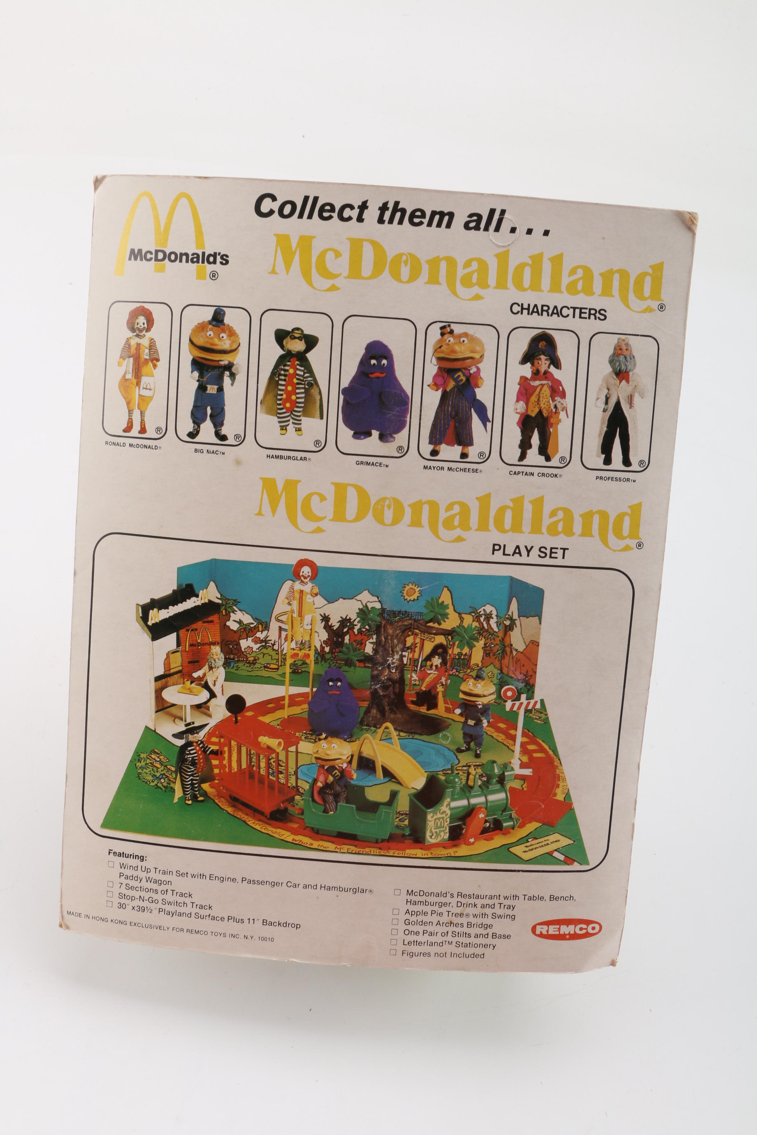 1976 Remco McDonaldland "Ronald" and "Mayor McCheese" Figures