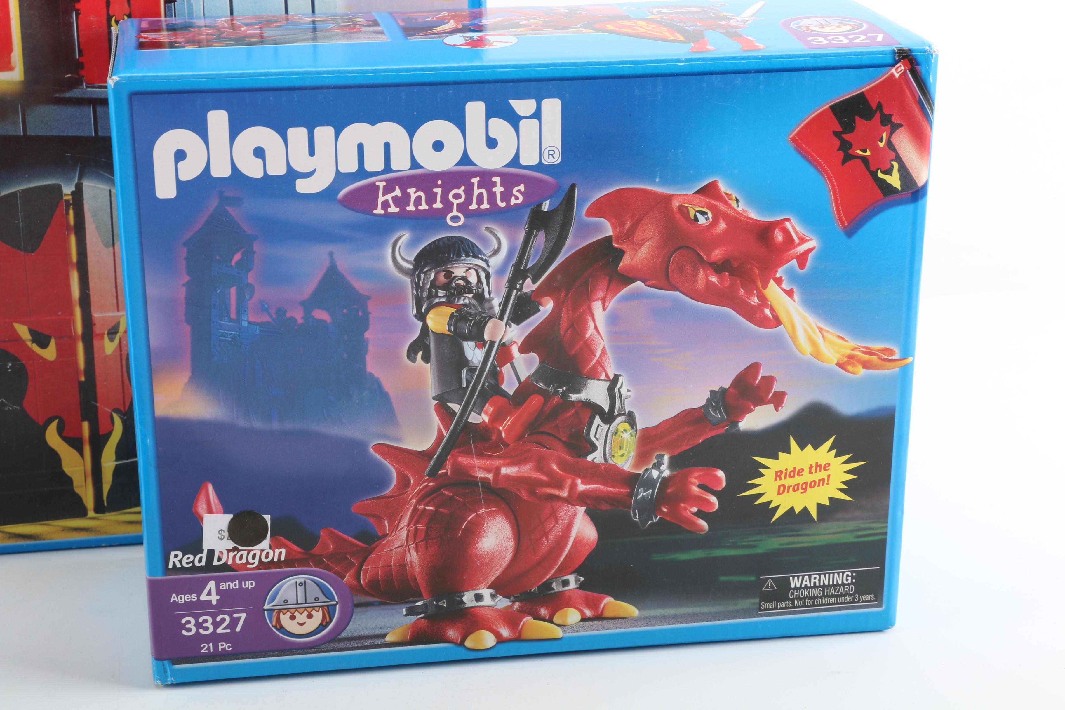 Playmobil "Rock Castle" with Knights and Dragons Sets