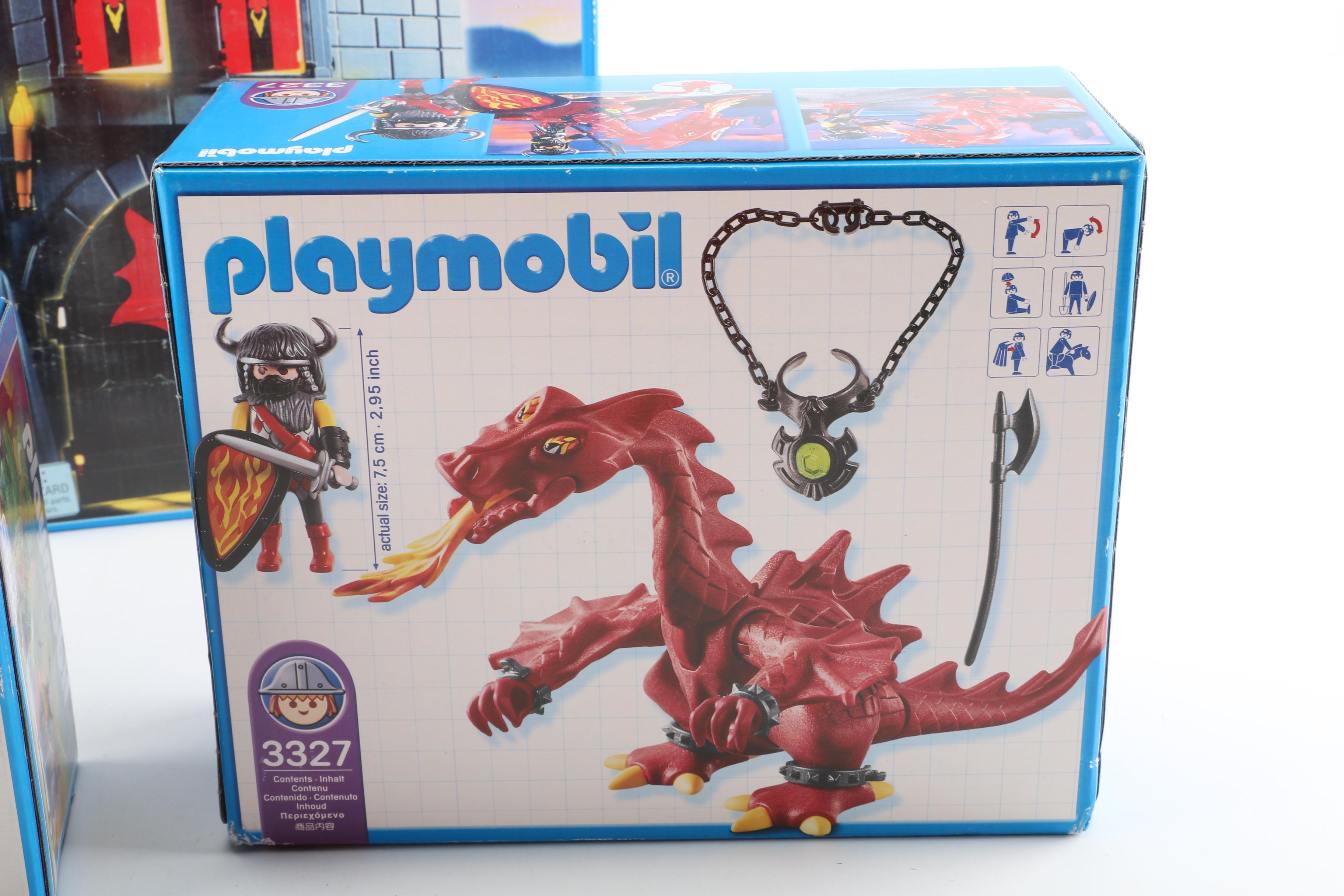 Playmobil "Rock Castle" with Knights and Dragons Sets
